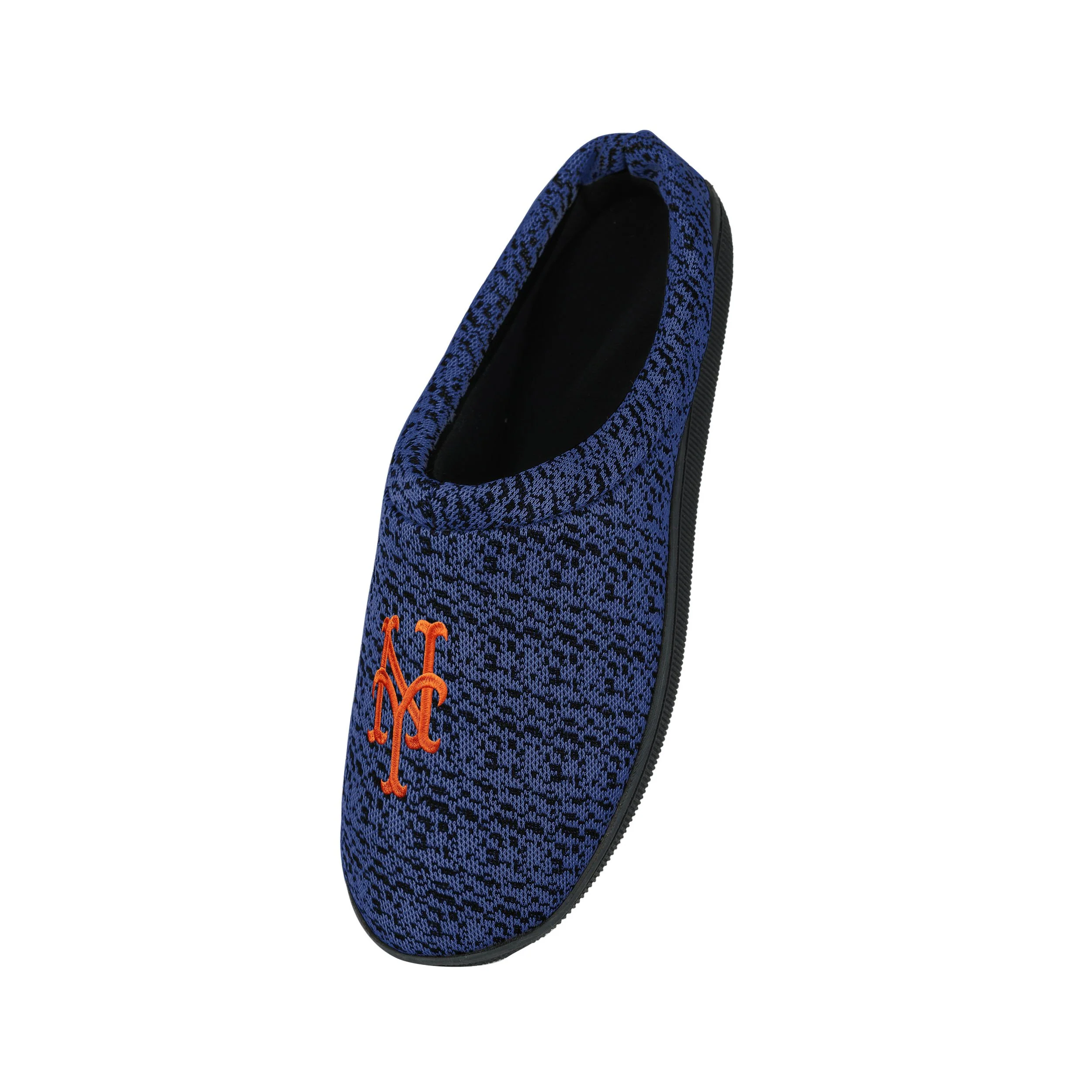 New York Mets MLB Mens Poly Knit Cup Sole Slippers - Image 3