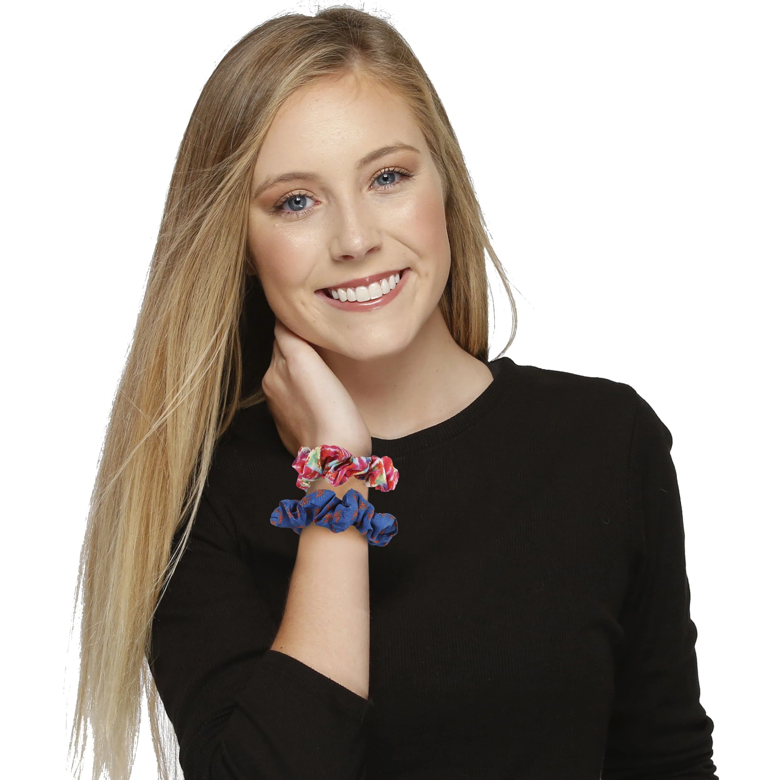 New York Mets MLB Mini Print 3 Pack Scrunchies - Image 5