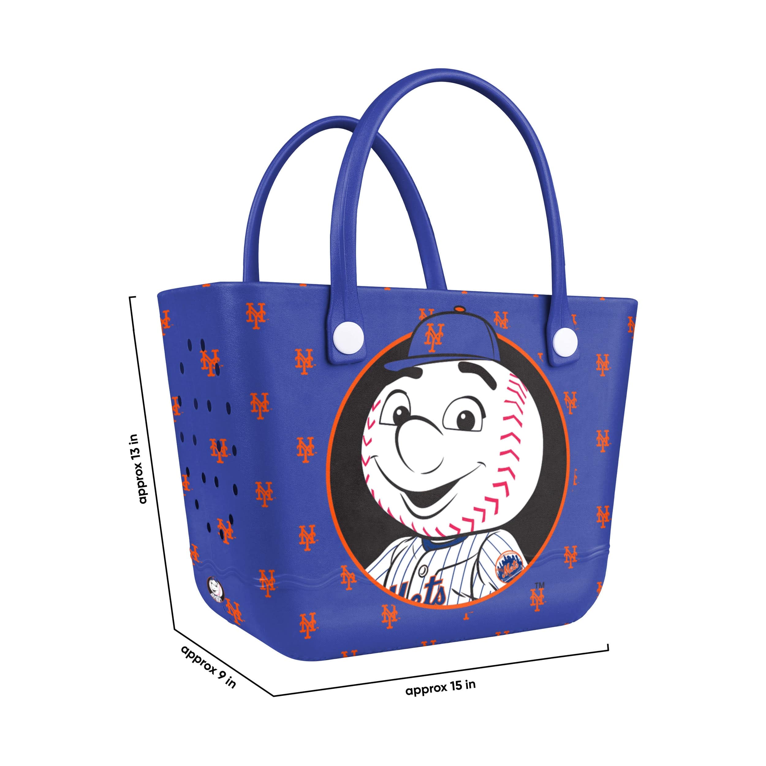 New York Mets MLB Mr Met Mascot Tailgate Tote Bag - Image 3