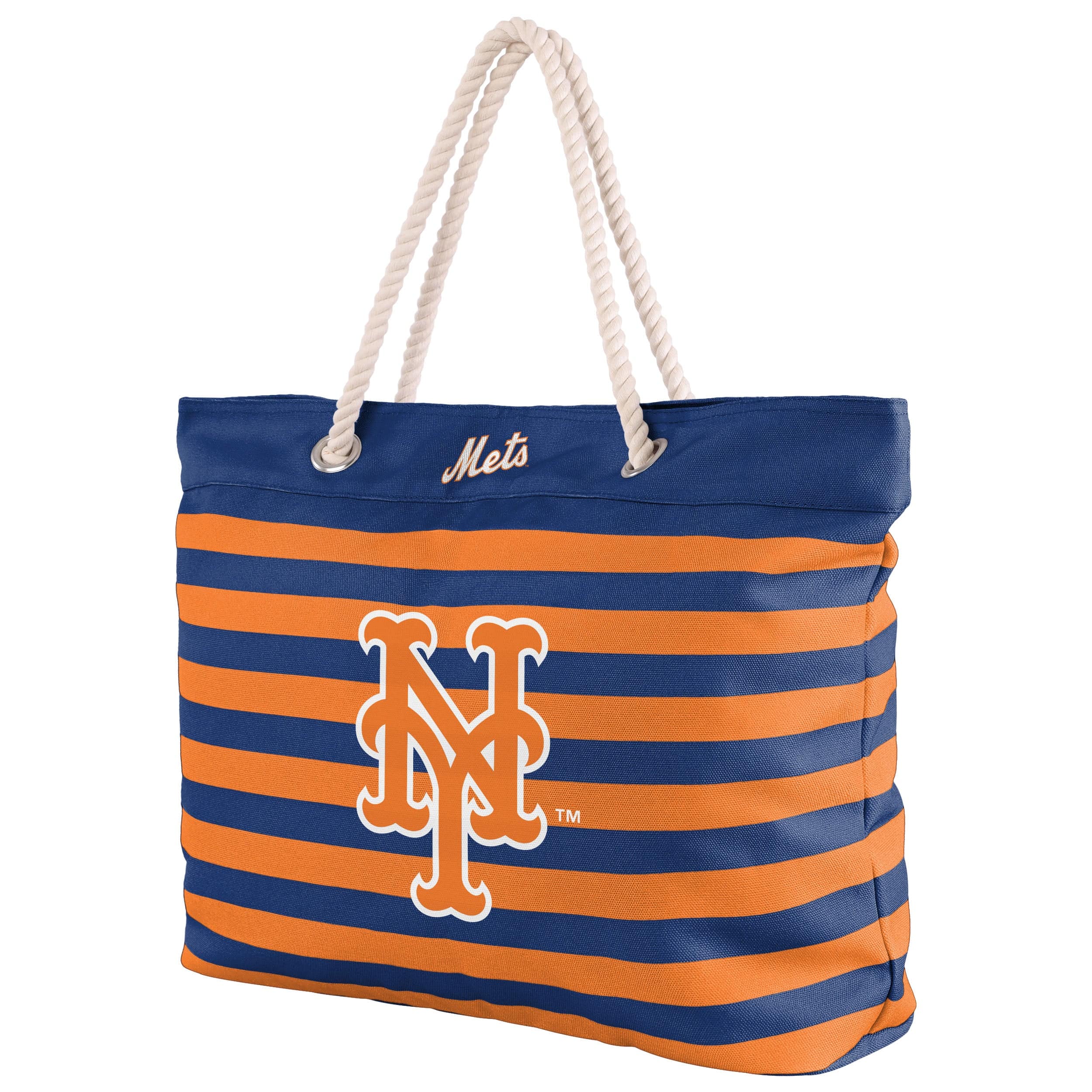 New York Mets MLB Nautical Stripe Tote Bag - Image 2