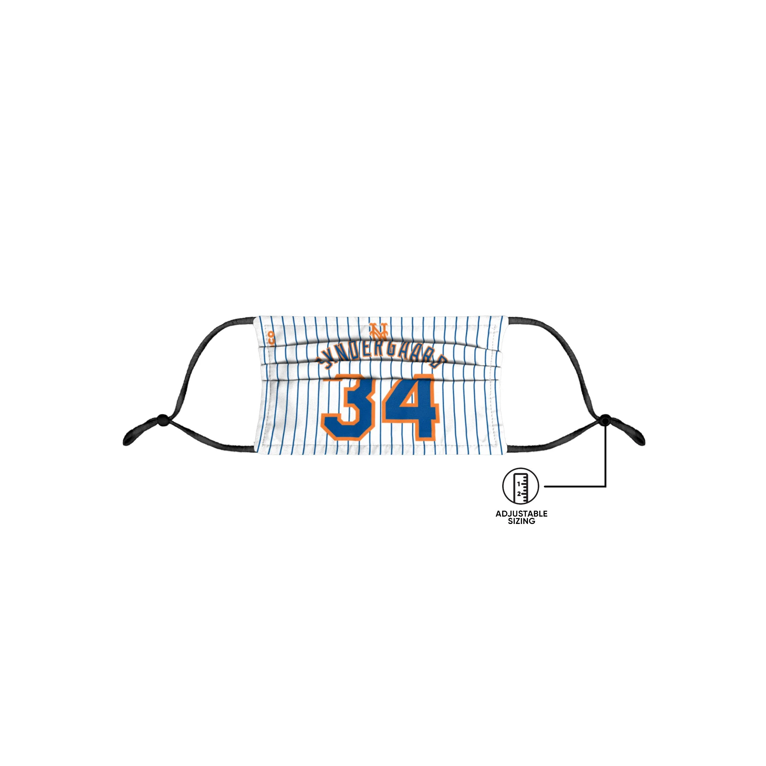 New York Mets MLB Noah Syndergaard Adjustable Face Cover - Image 5