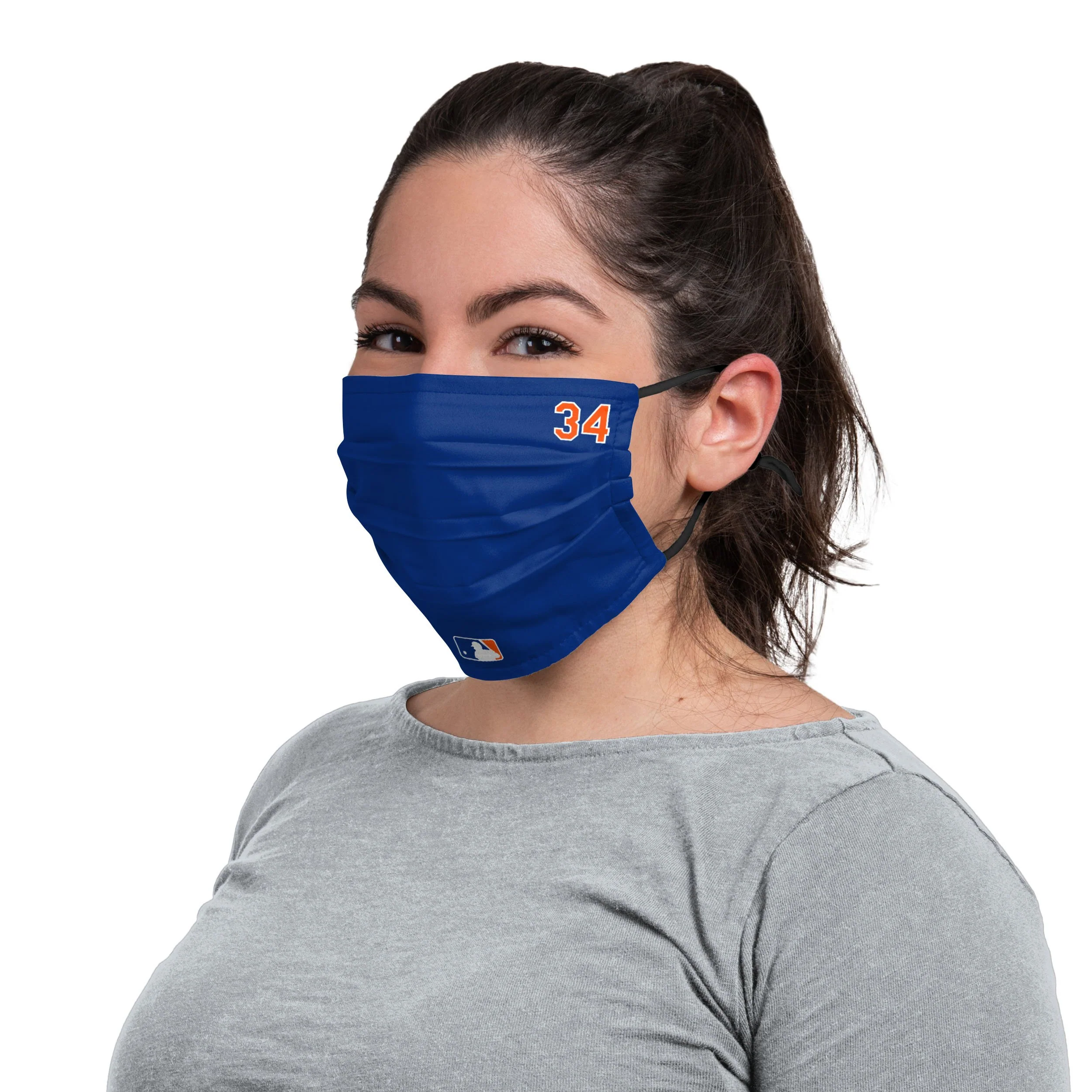 New York Mets MLB Noah Syndergaard On-Field Gameday Adjustable Face Cover - Image 3