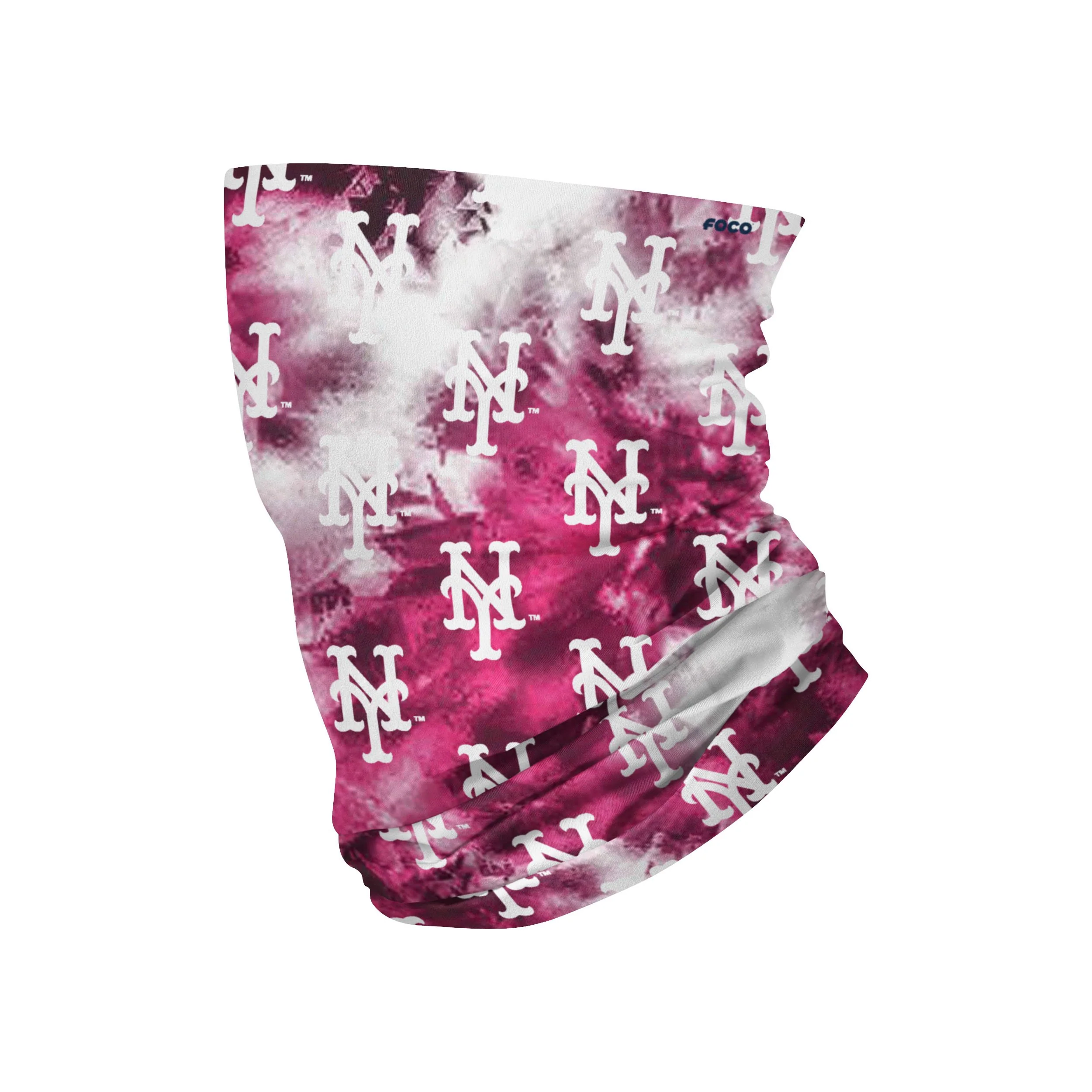 New York Mets MLB Pink Tie-Dye Gaiter Scarf