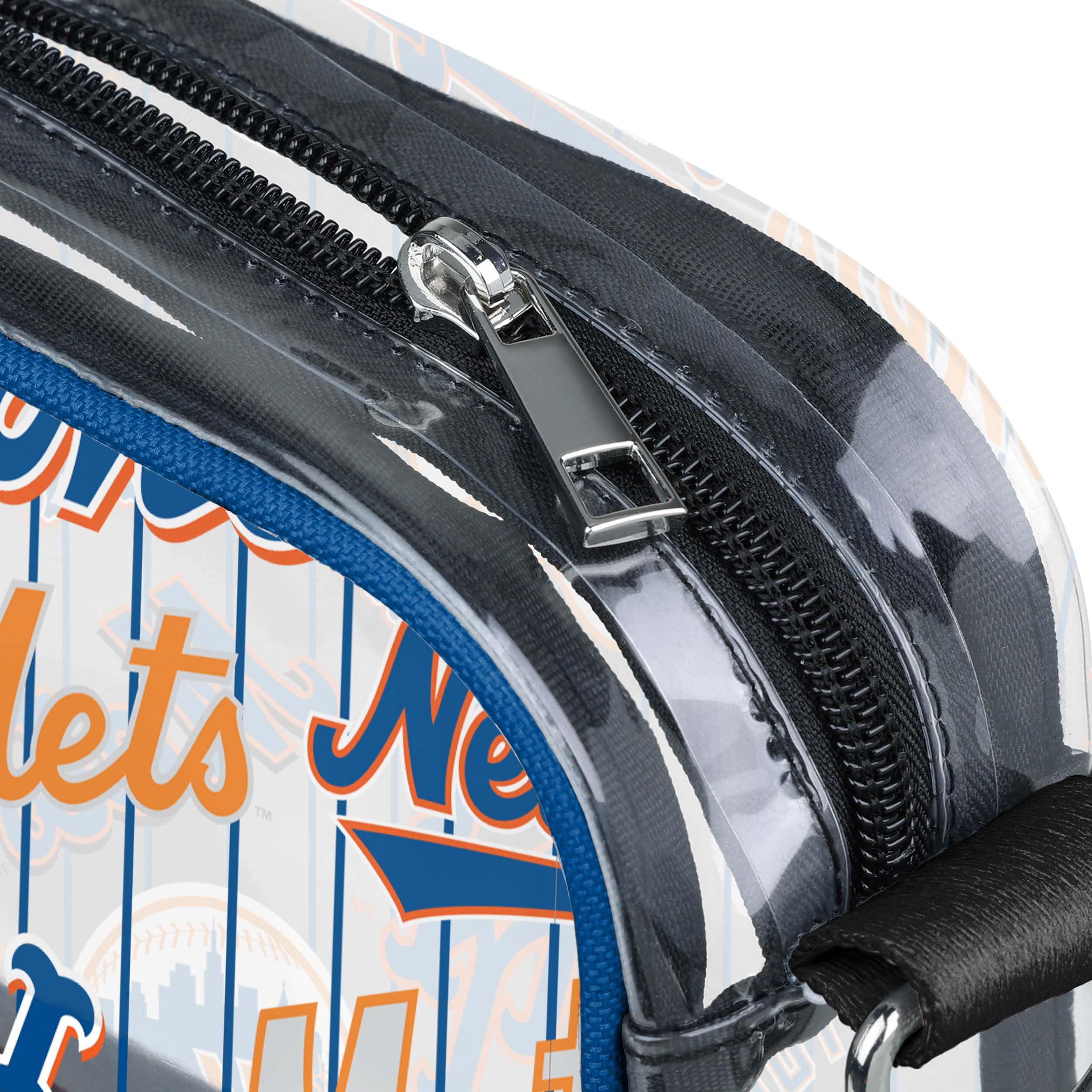 New York Mets MLB Repeat Retro Print Clear Crossbody Bag - Image 4