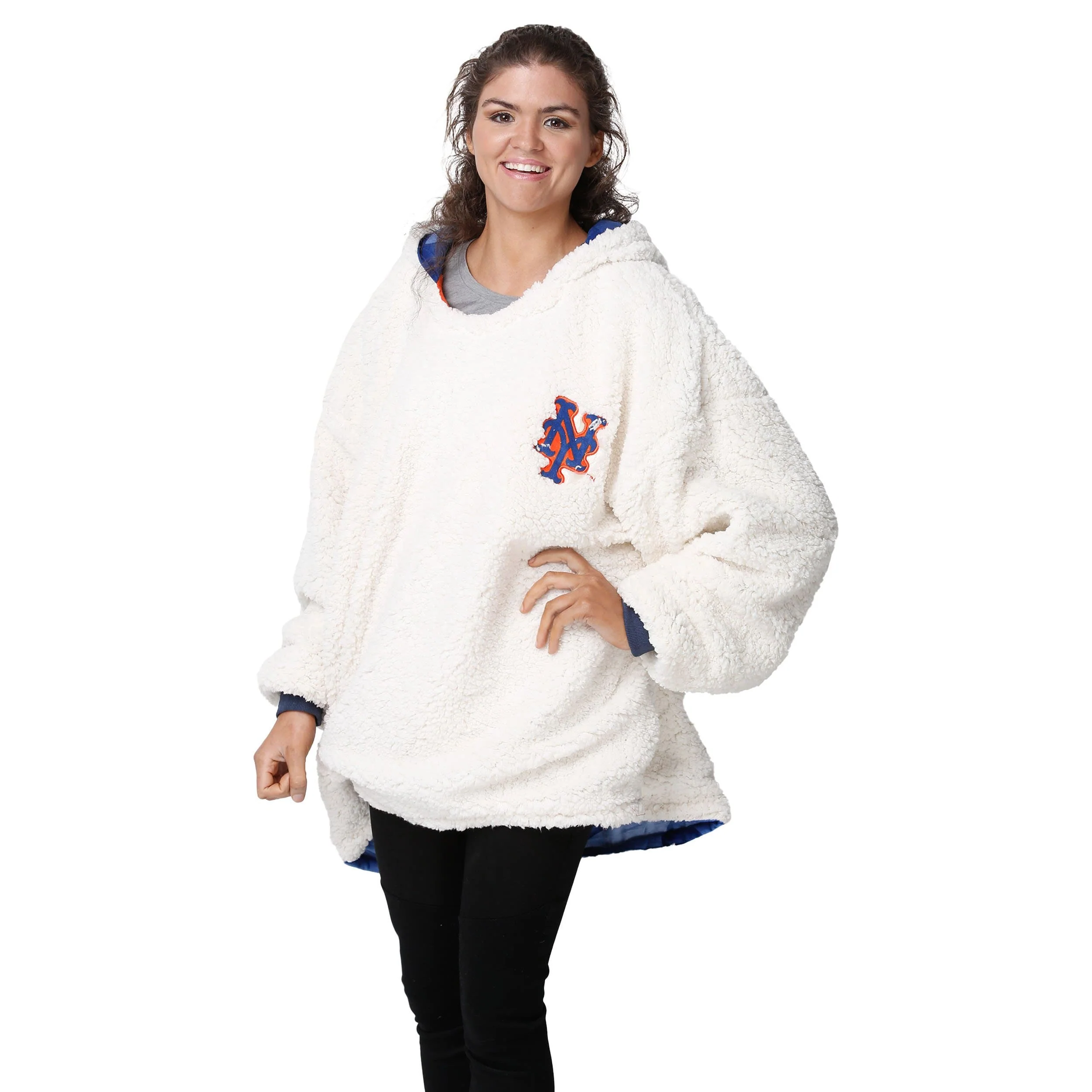 New York Mets MLB Reversible Team Color Camo Hoodeez - Image 4