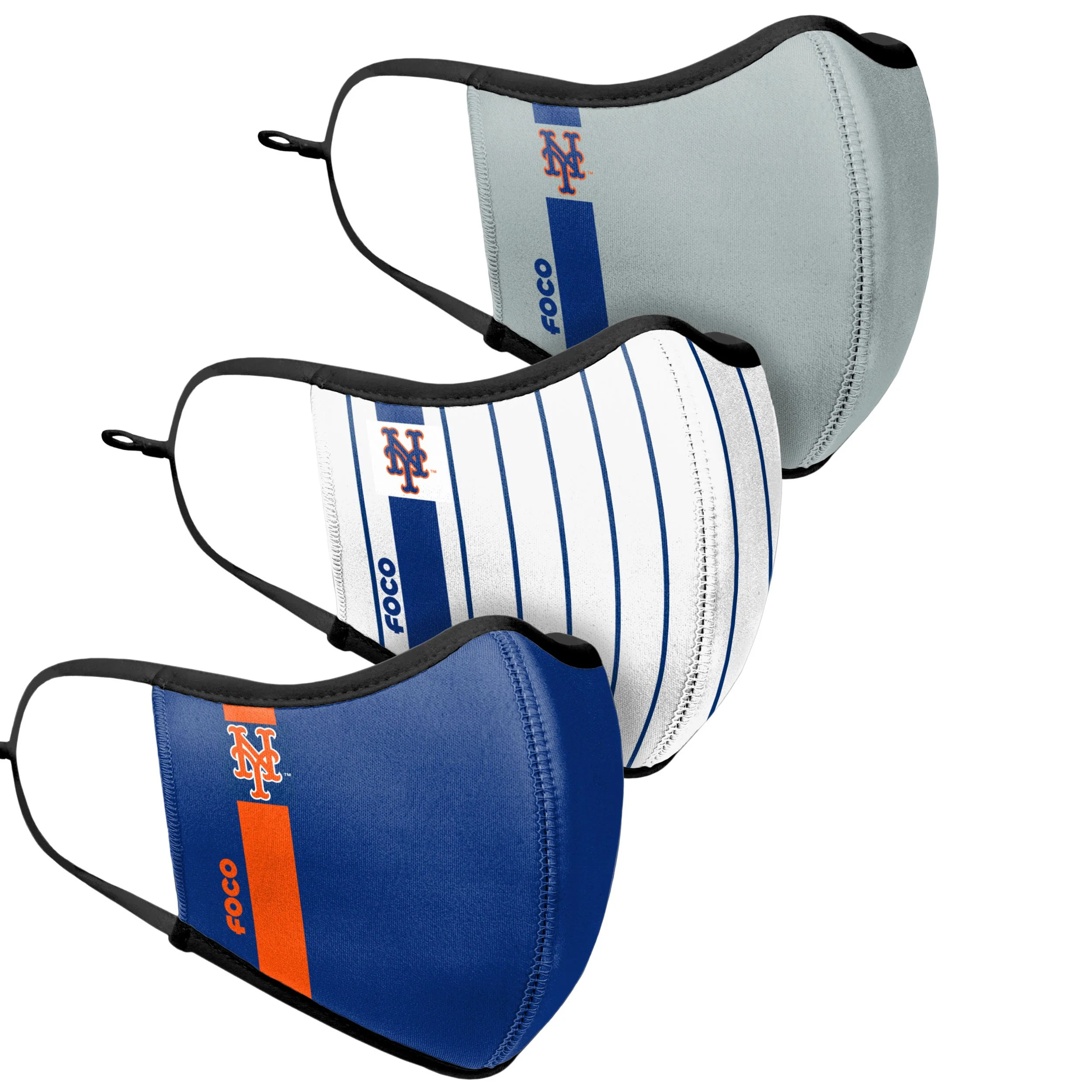New York Mets MLB Sport 3 Pack Face Cover - Image 3