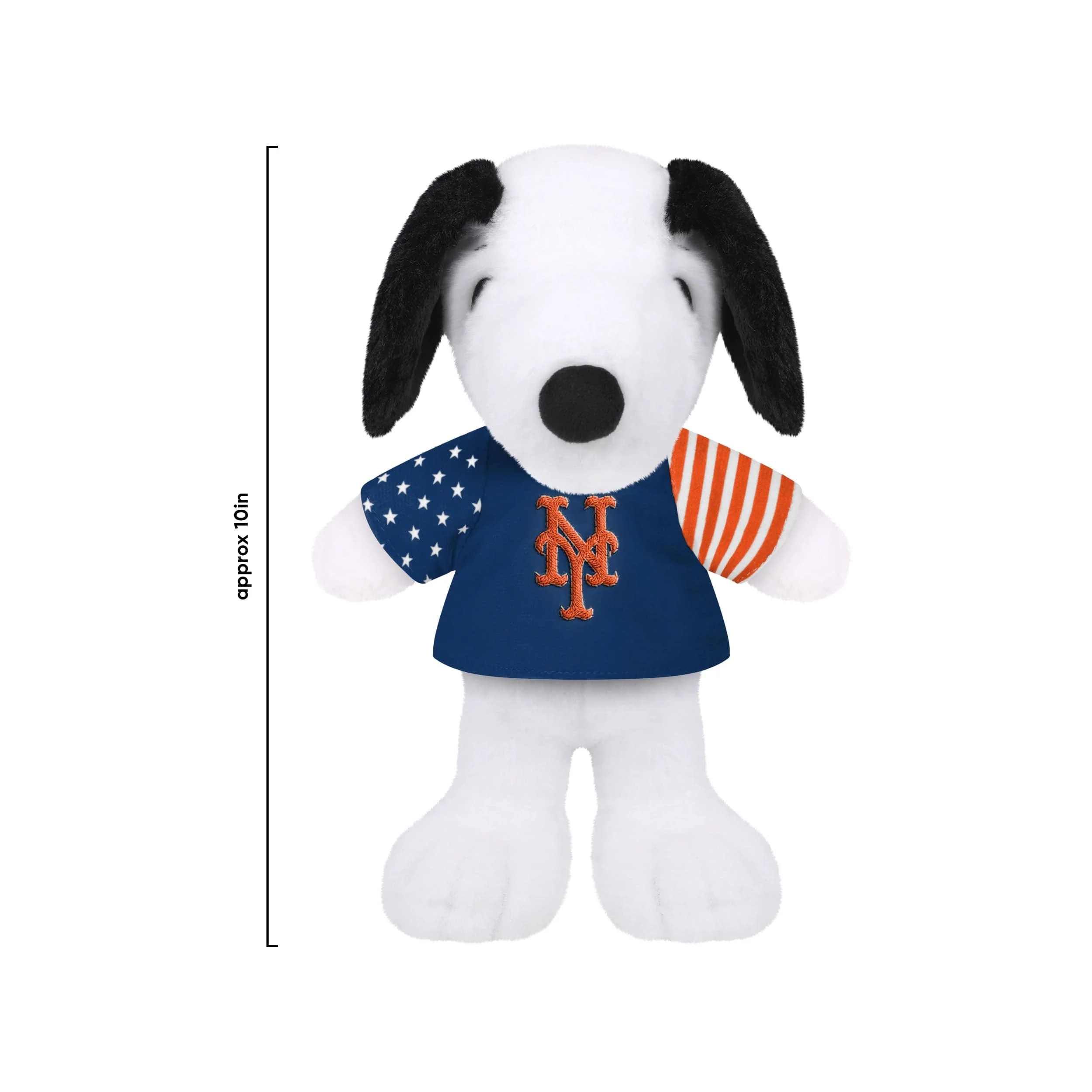 New York Mets MLB USA Flag Snoopy Peanuts Team Jersey Plush - Image 3