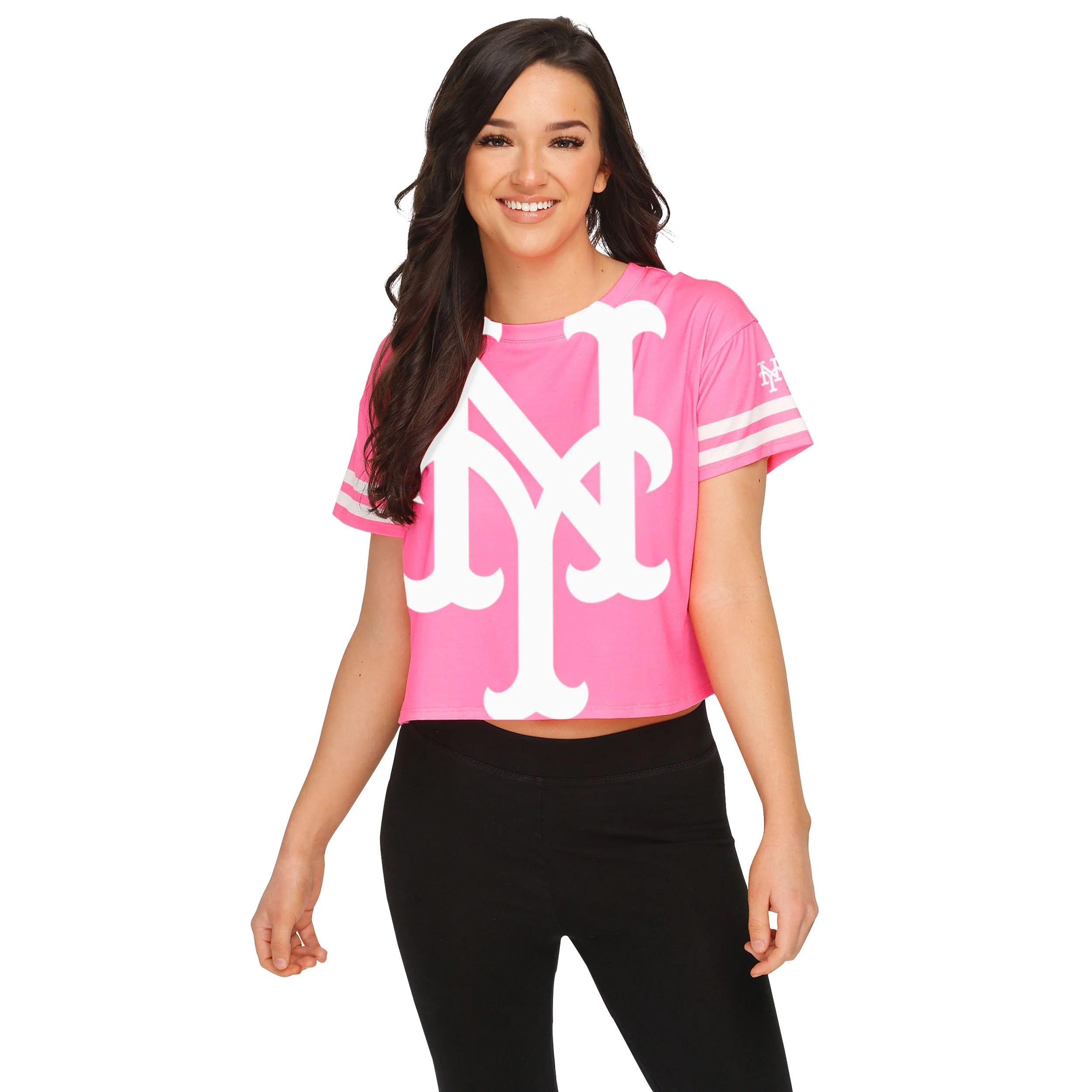 New York Mets MLB Womens Highlights Crop Top