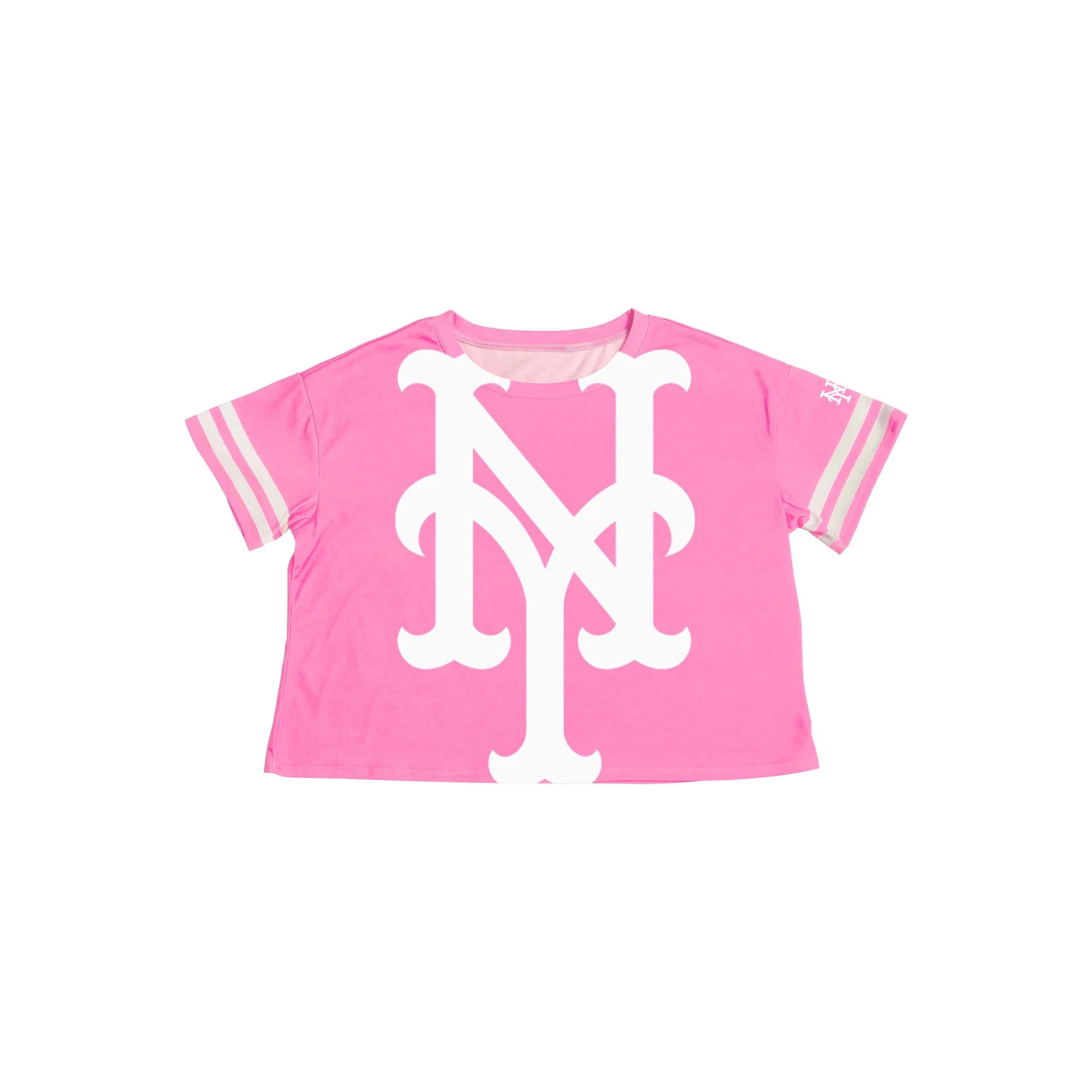 New York Mets MLB Womens Highlights Crop Top - Image 4