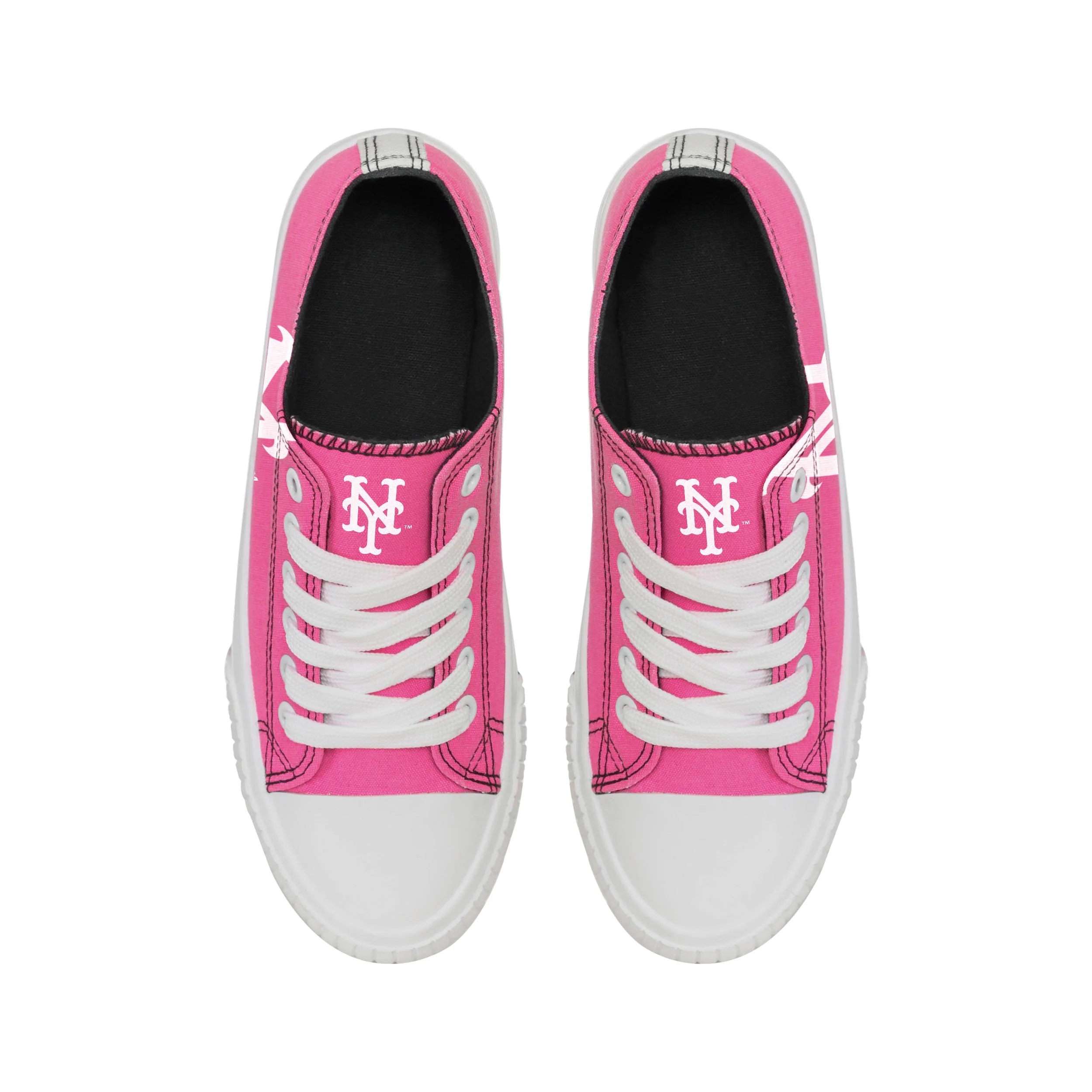 New York Mets MLB Womens Highlights Low Top Canvas Shoe - Image 4