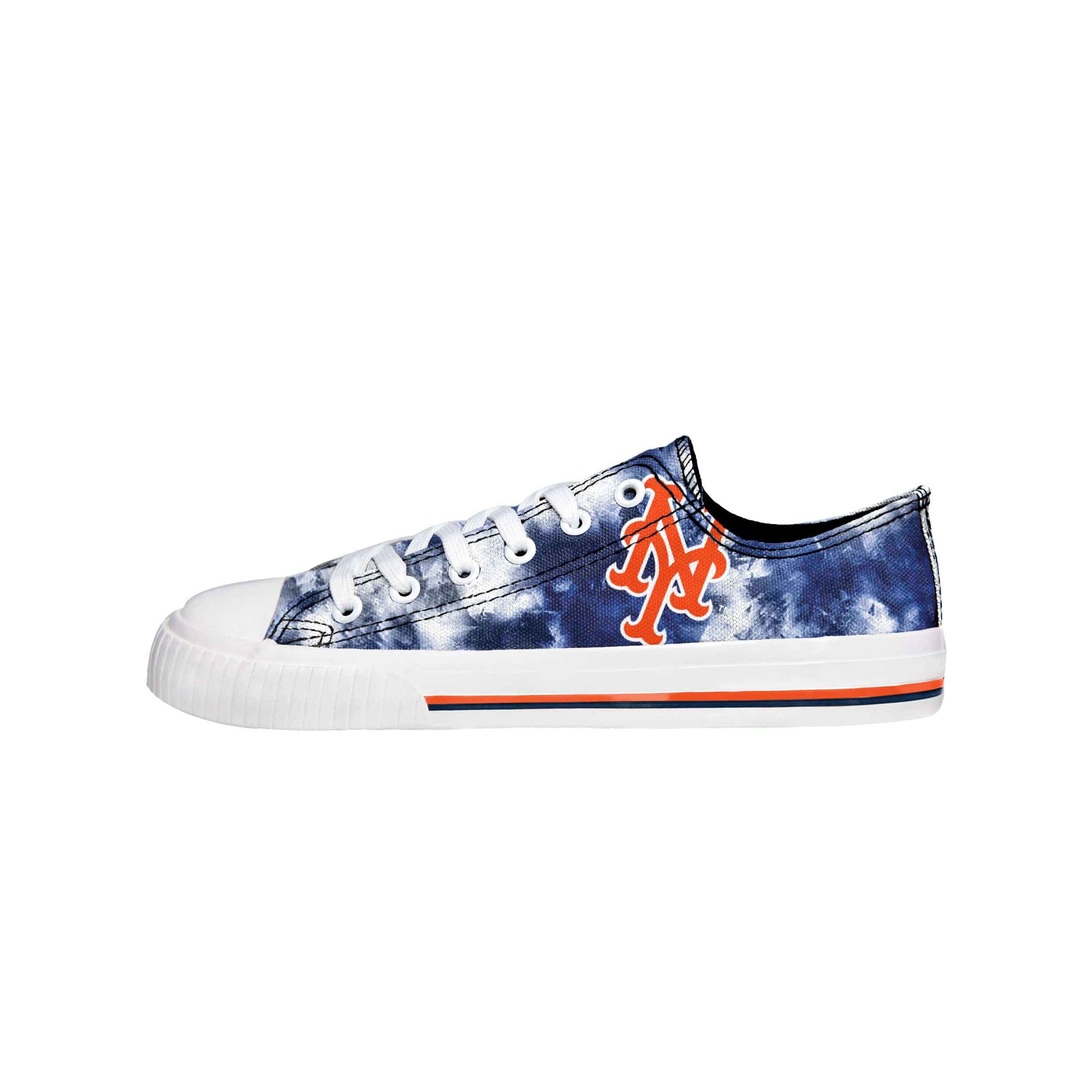 New York Mets MLB Womens Low Top Tie-Dye Canvas Shoe - Image 2