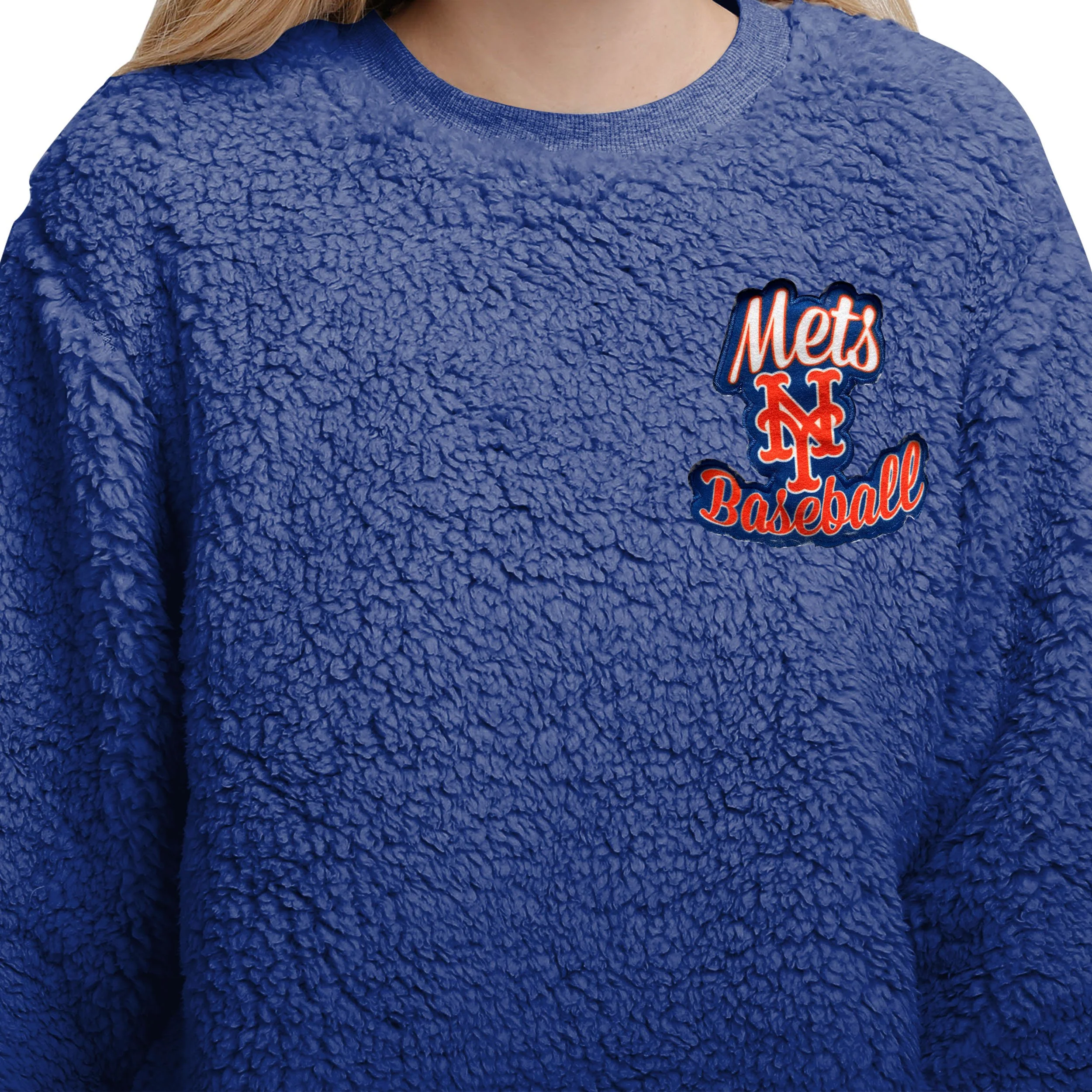 New York Mets MLB Womens Sherpa Lounge Set - Image 3