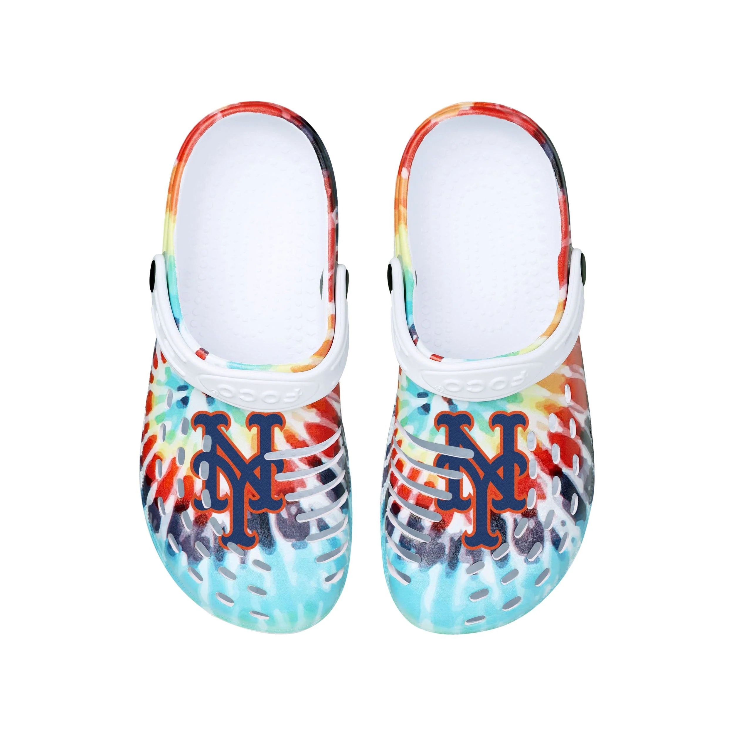 New York Mets MLB Womens Tie-Dye Clog With Strap - Image 4