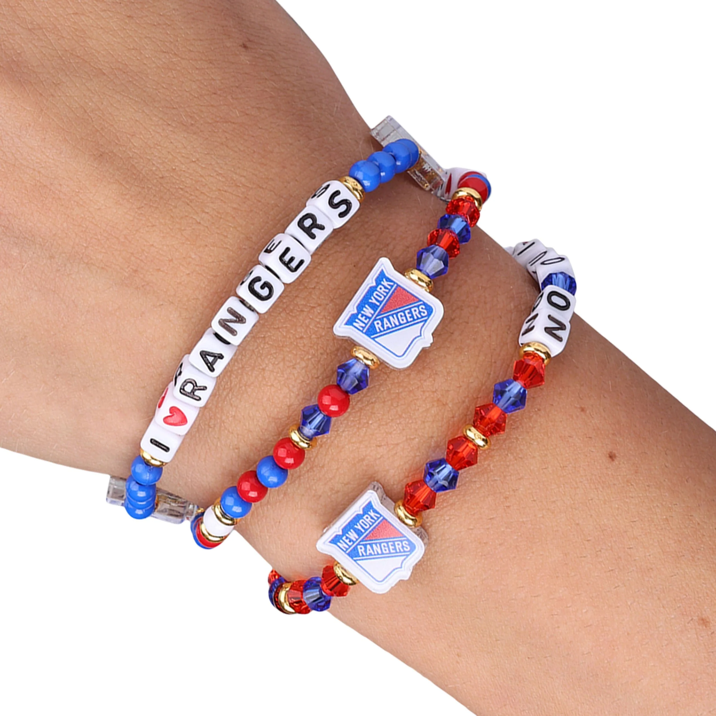 New York Rangers NHL 3 Pack Friendship Bracelet - Image 4