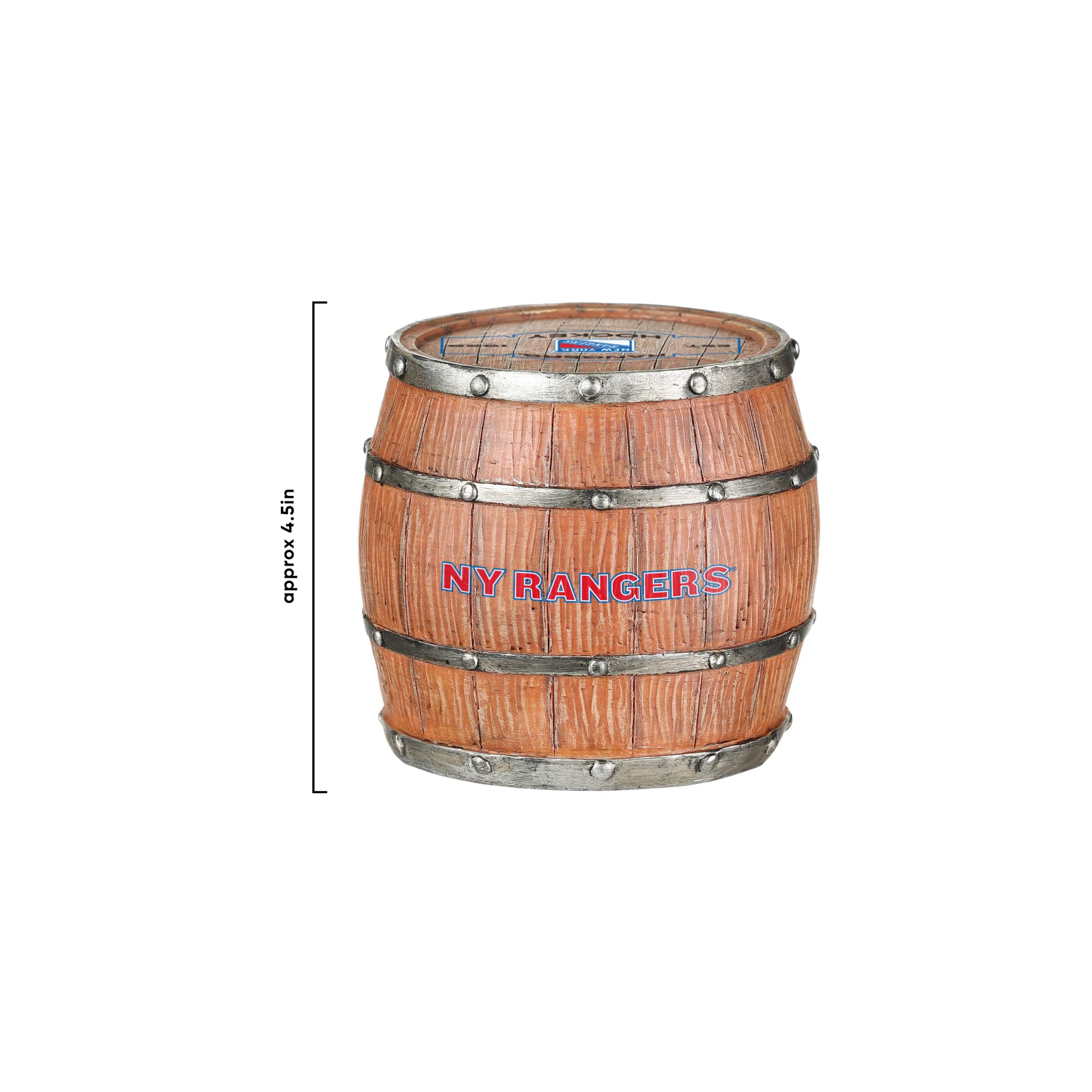 New York Rangers NHL 5 Pack Barrel Coaster Set - Image 4