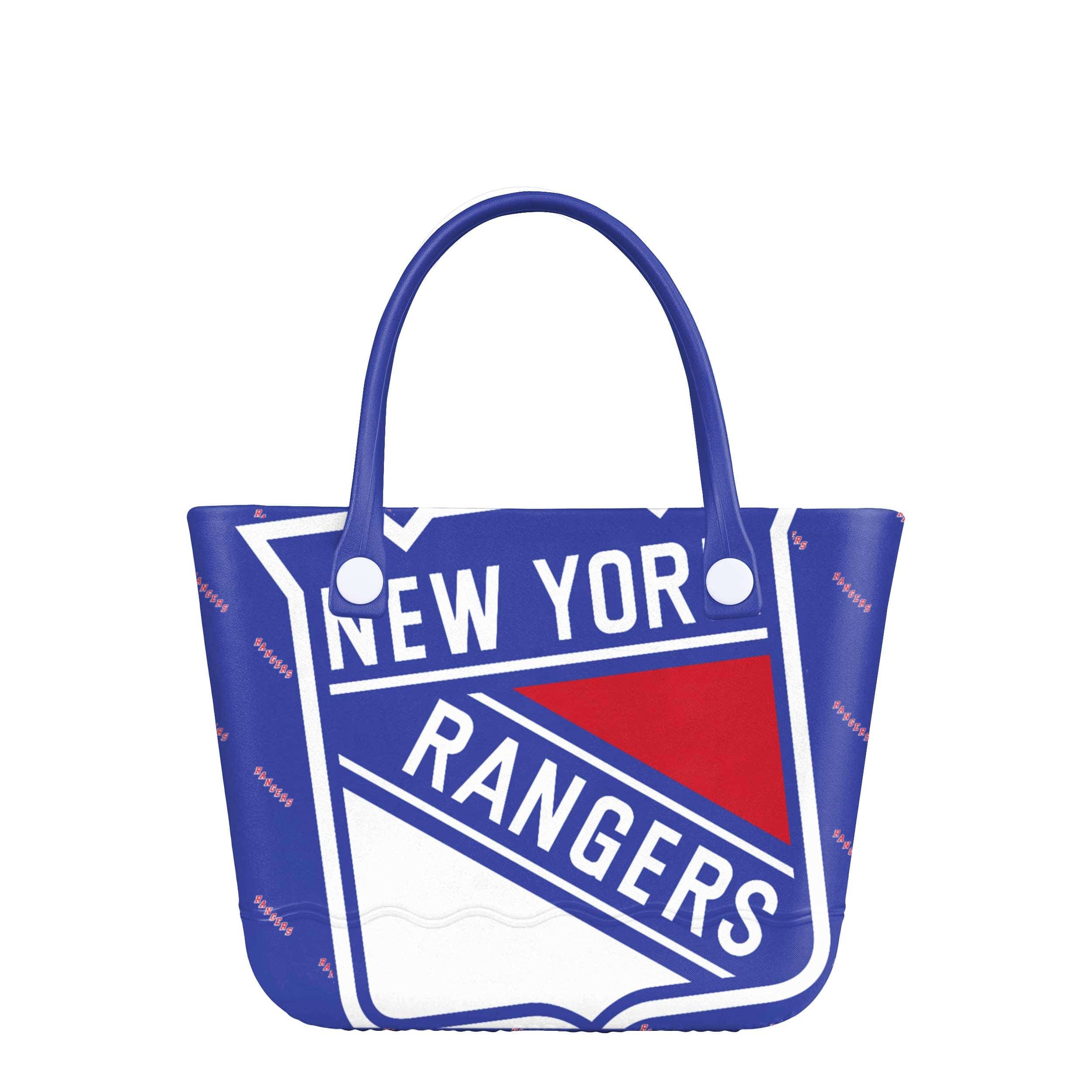 New York Rangers NHL Big Logo Mini Print Tailgate Tote Bag