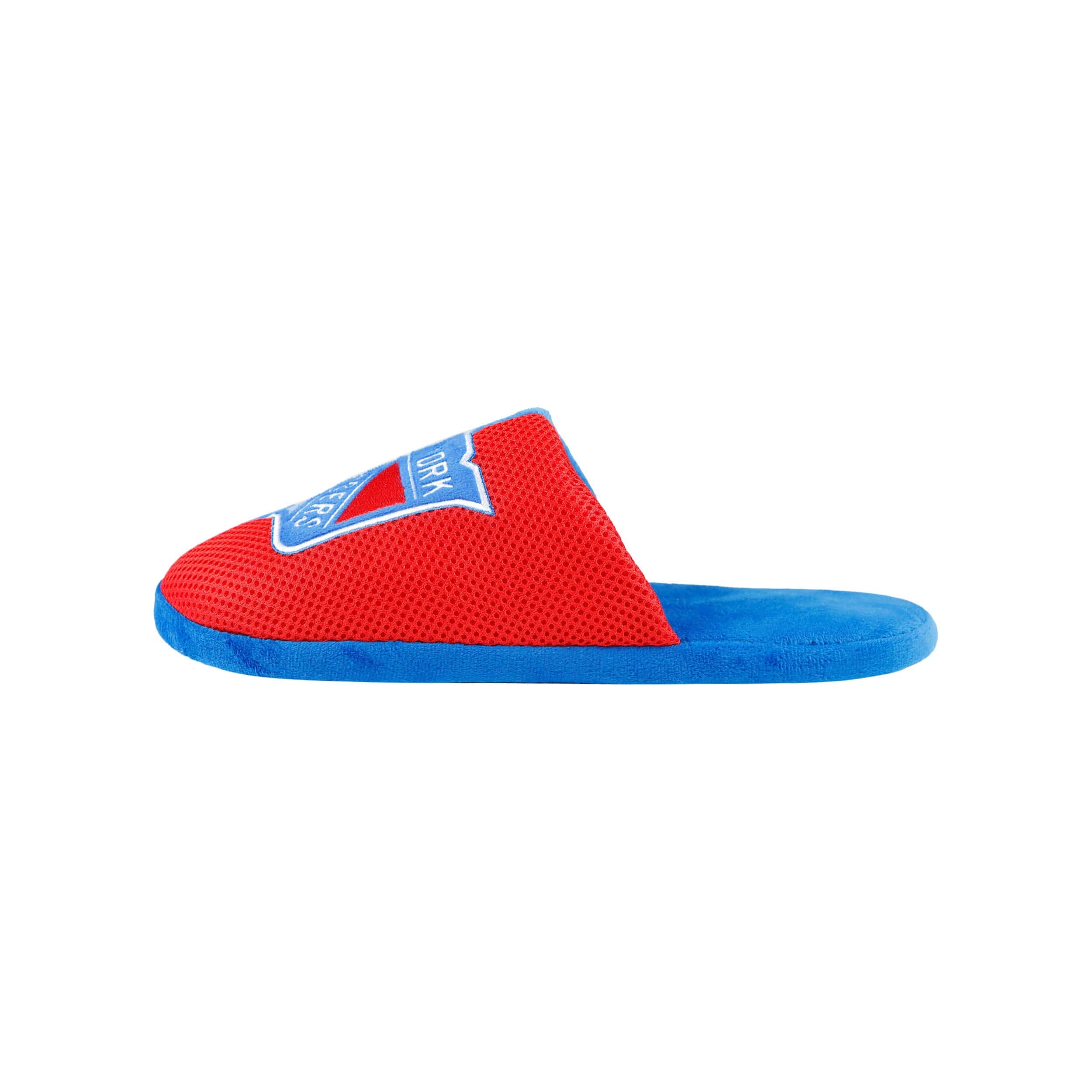 New York Rangers NHL Mens Team Logo Staycation Slippers - Image 2