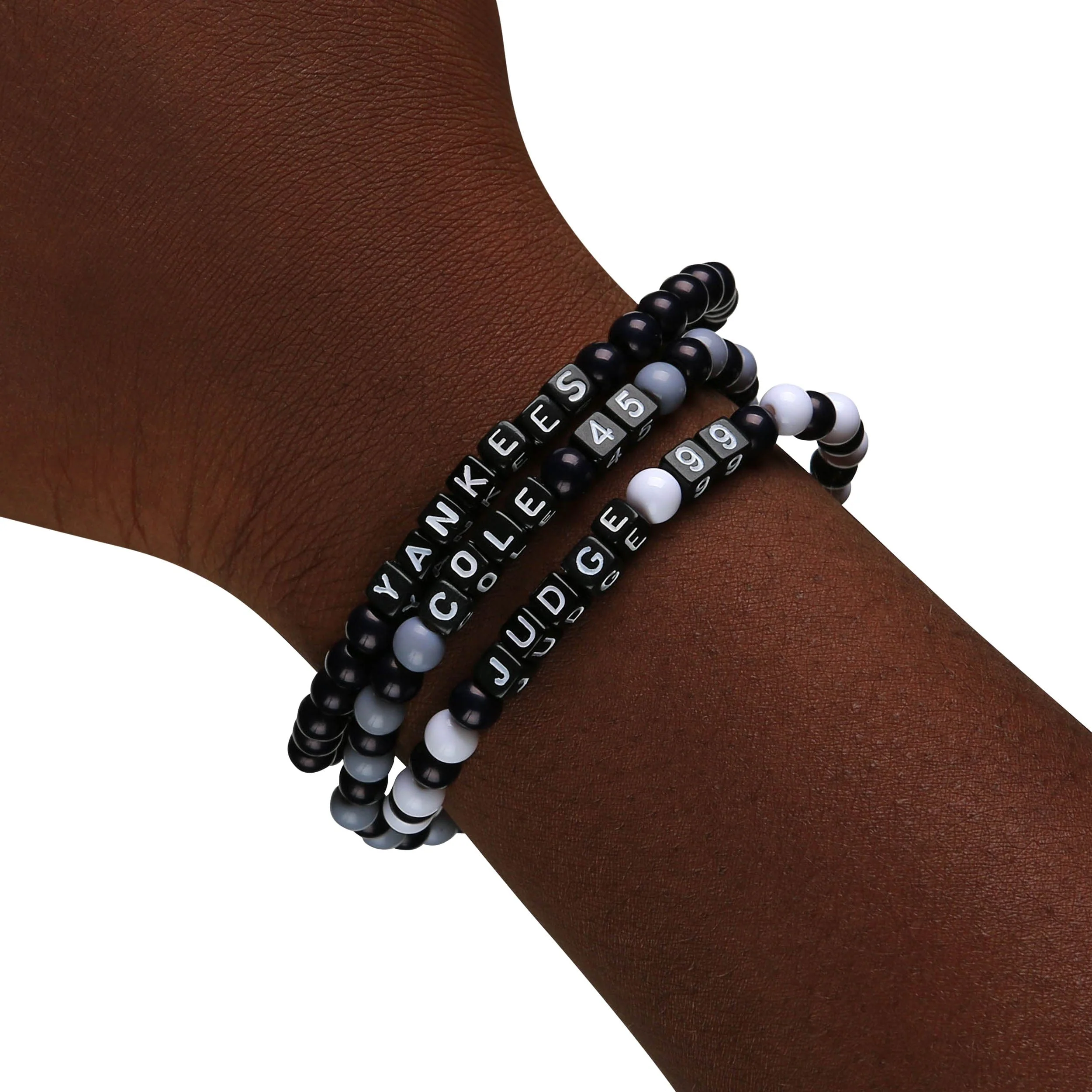 New York Yankees MLB Aaron Judge & Gerrit Cole 3 Pack Player Beaded Friendship Bracelet - Image 4