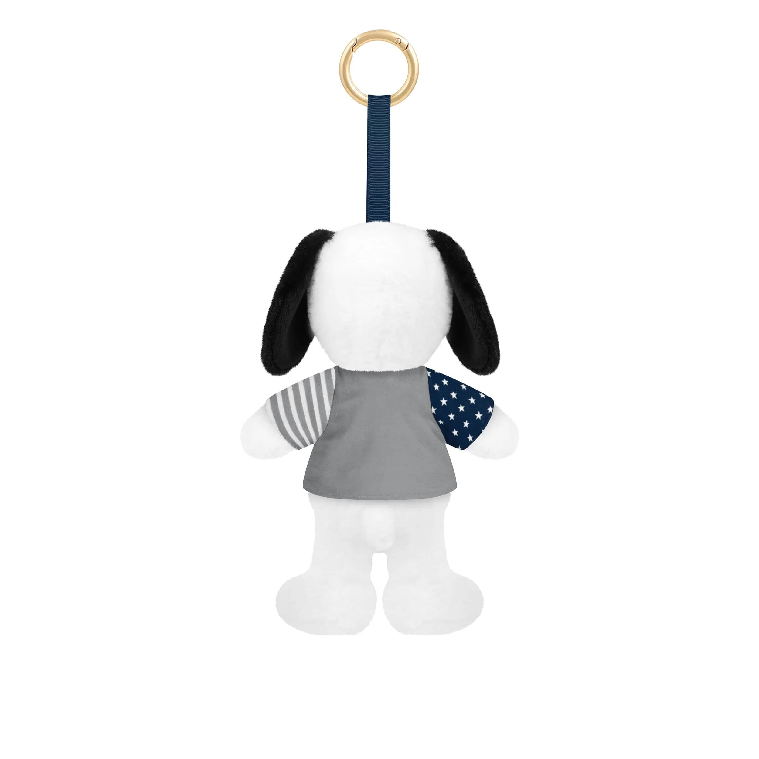 New York Yankees MLB Americana Plush Snoopy Peanuts Bag Charm Keychain - Image 2