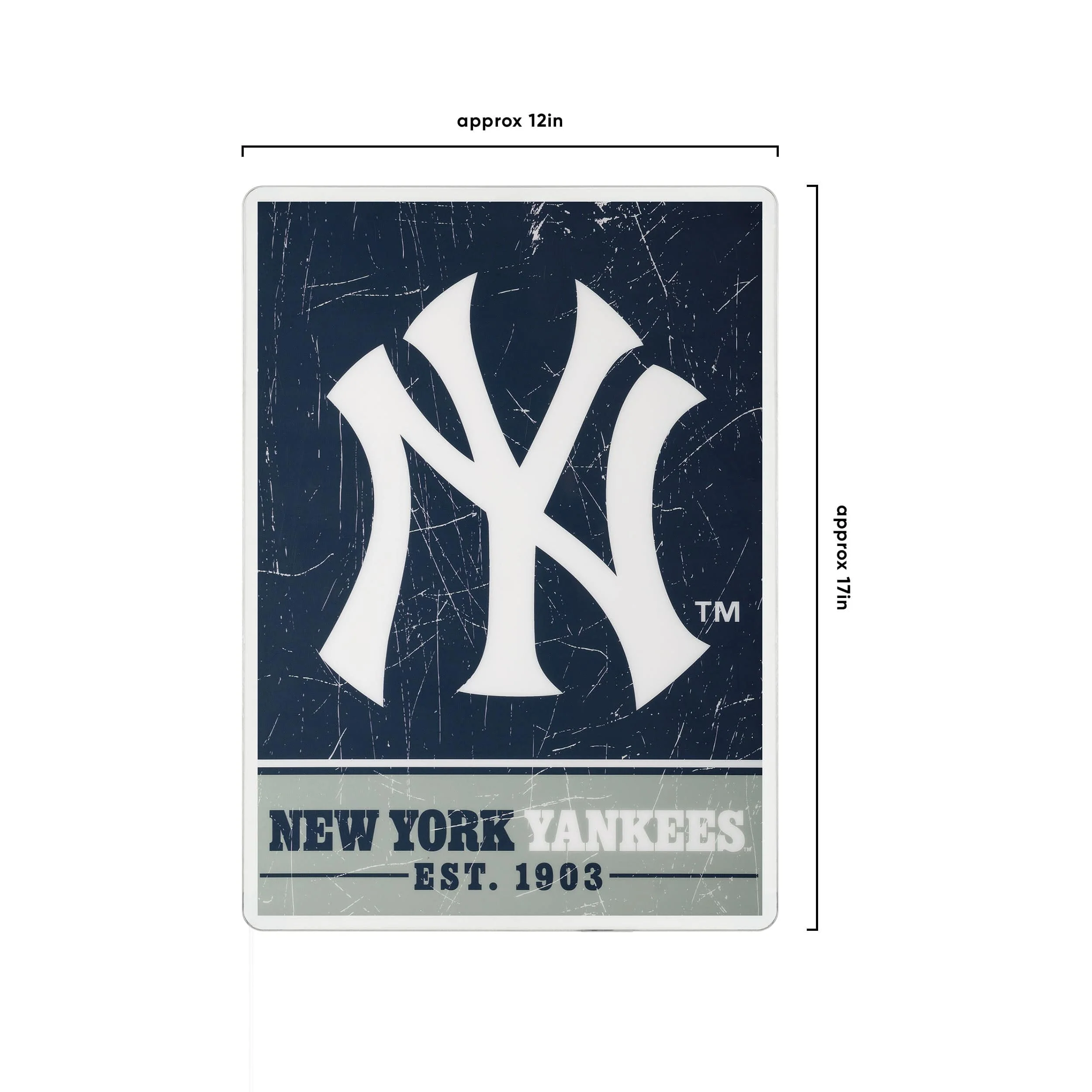 New York Yankees MLB Big Logo Backlit Sign - Image 4