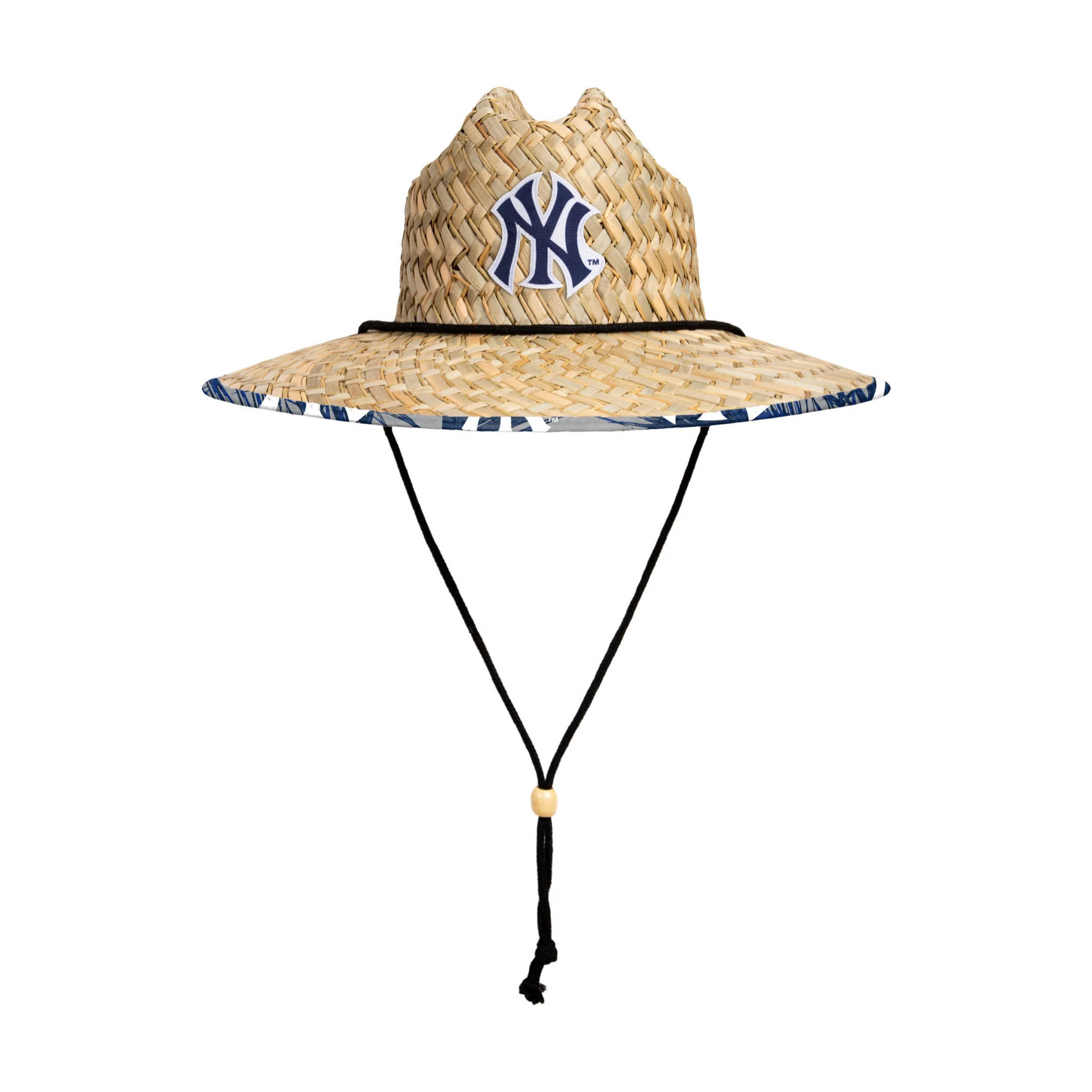 New York Yankees MLB Floral Straw Hat - Image 3