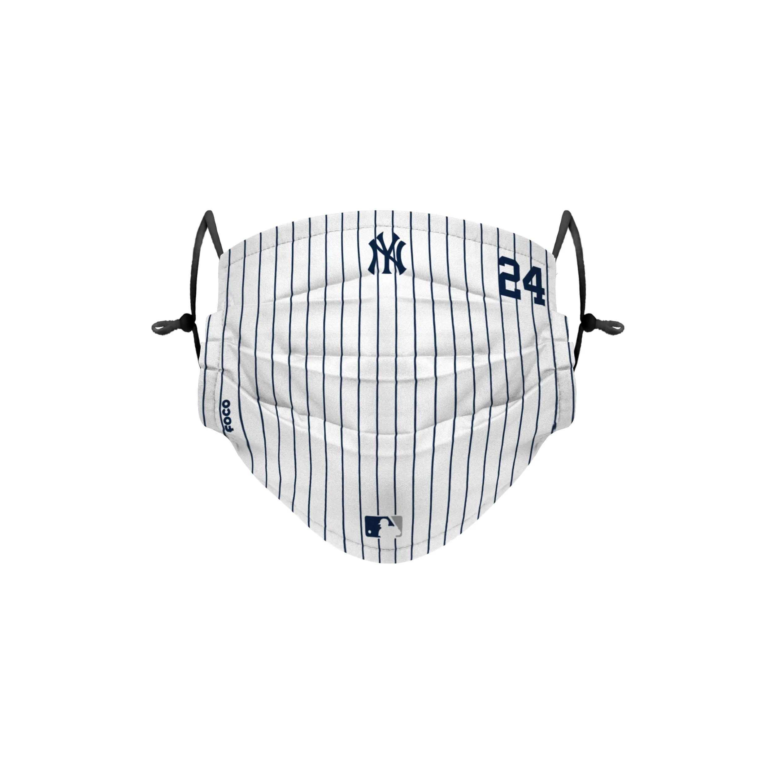 New York Yankees MLB Gary Sanchez On-Field Gameday Pinstripe Adjustable Face Cover
