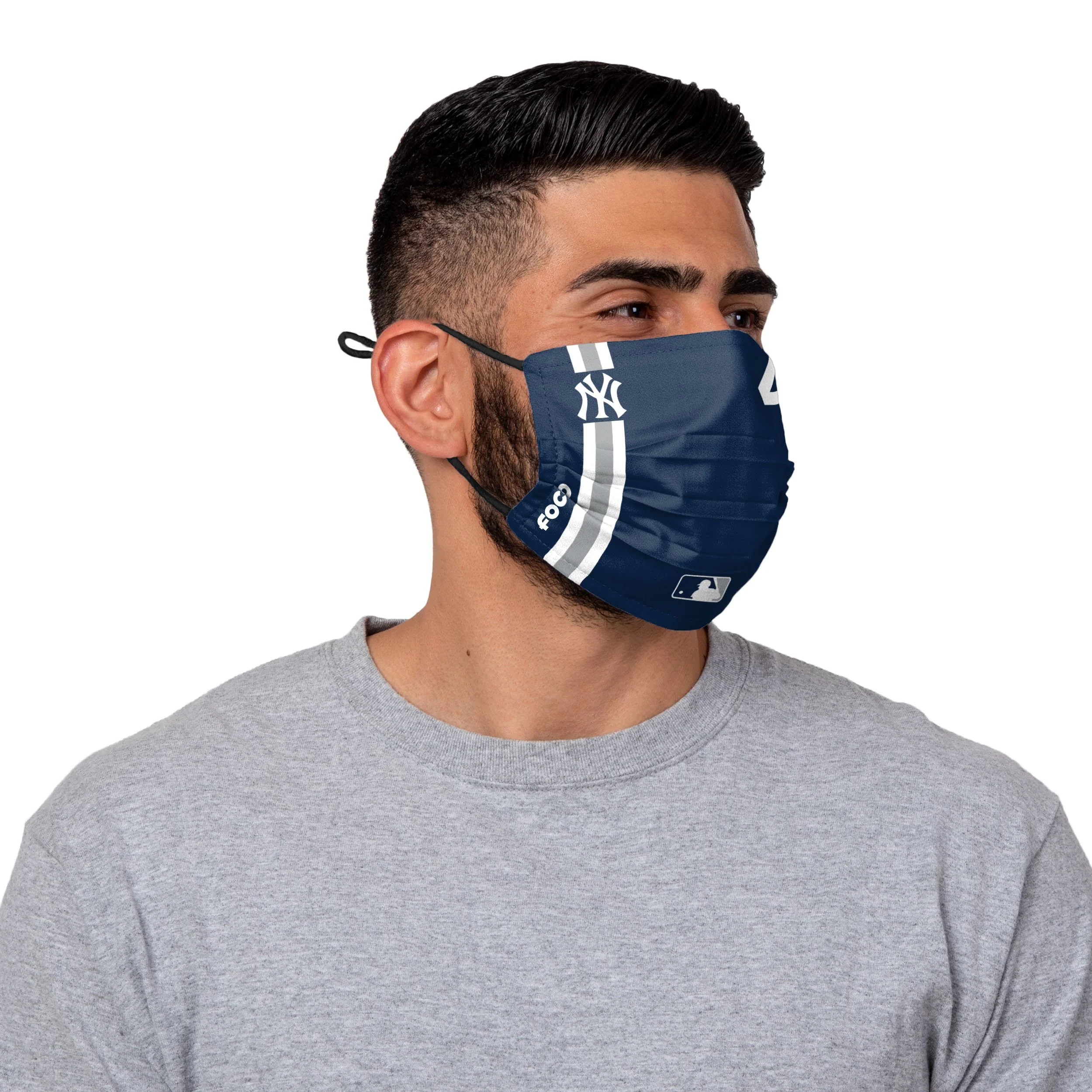 New York Yankees MLB Gerrit Cole On-Field Adjustable Navy Face Cover - Image 2