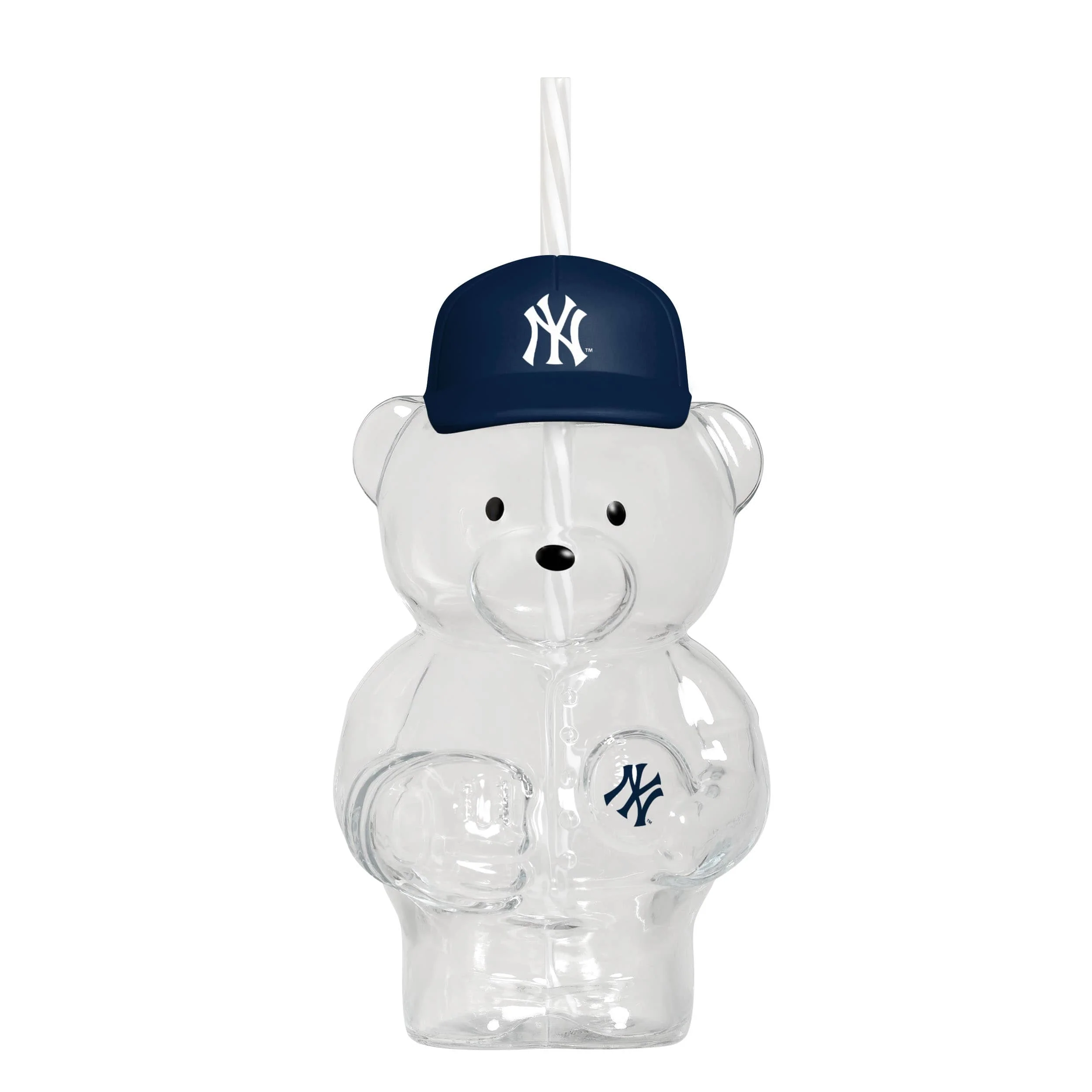 New York Yankees MLB Glass Bear Tumbler (PREORDER - SHIPS LATE JUNE)