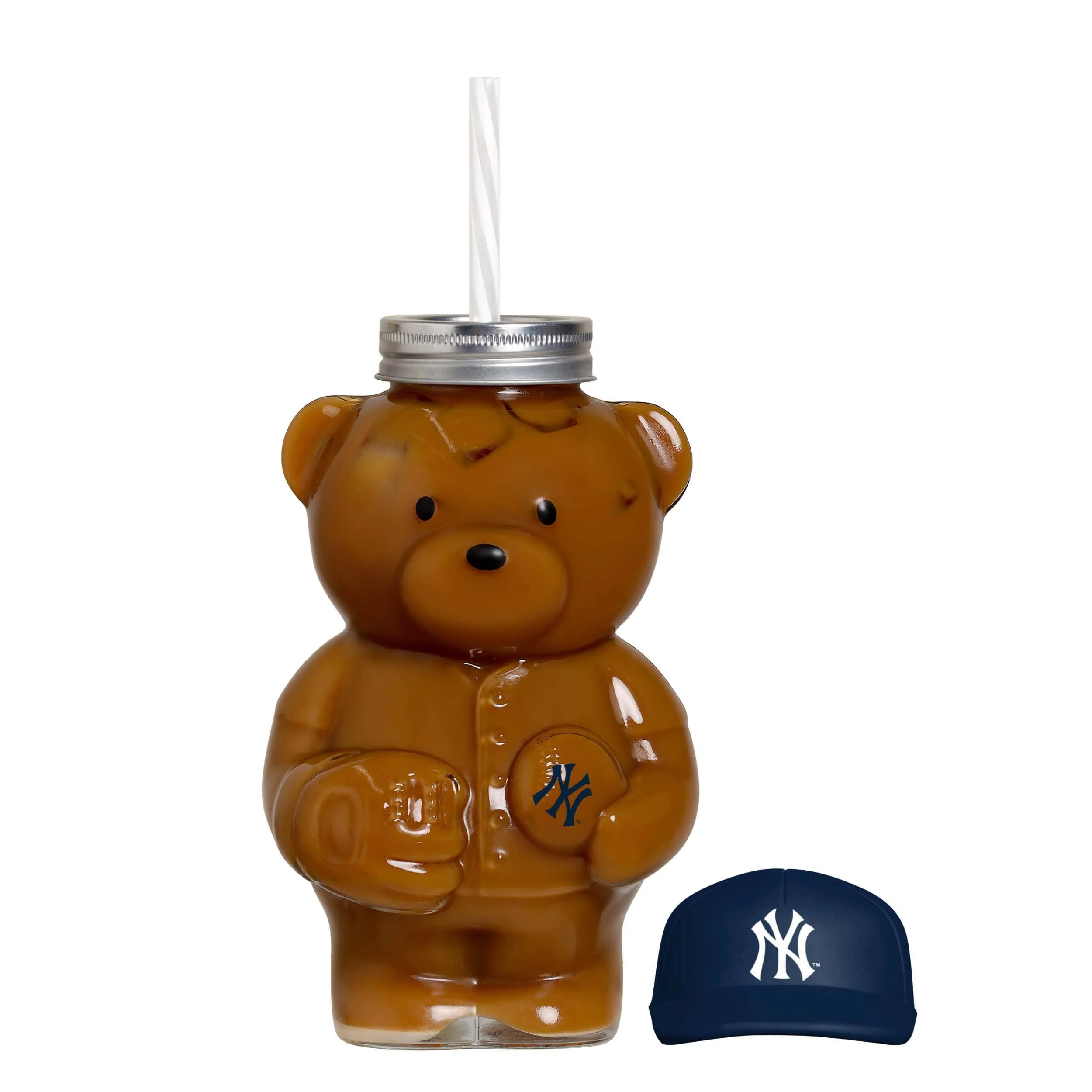 New York Yankees MLB Glass Bear Tumbler (PREORDER - SHIPS LATE JUNE) - Image 3