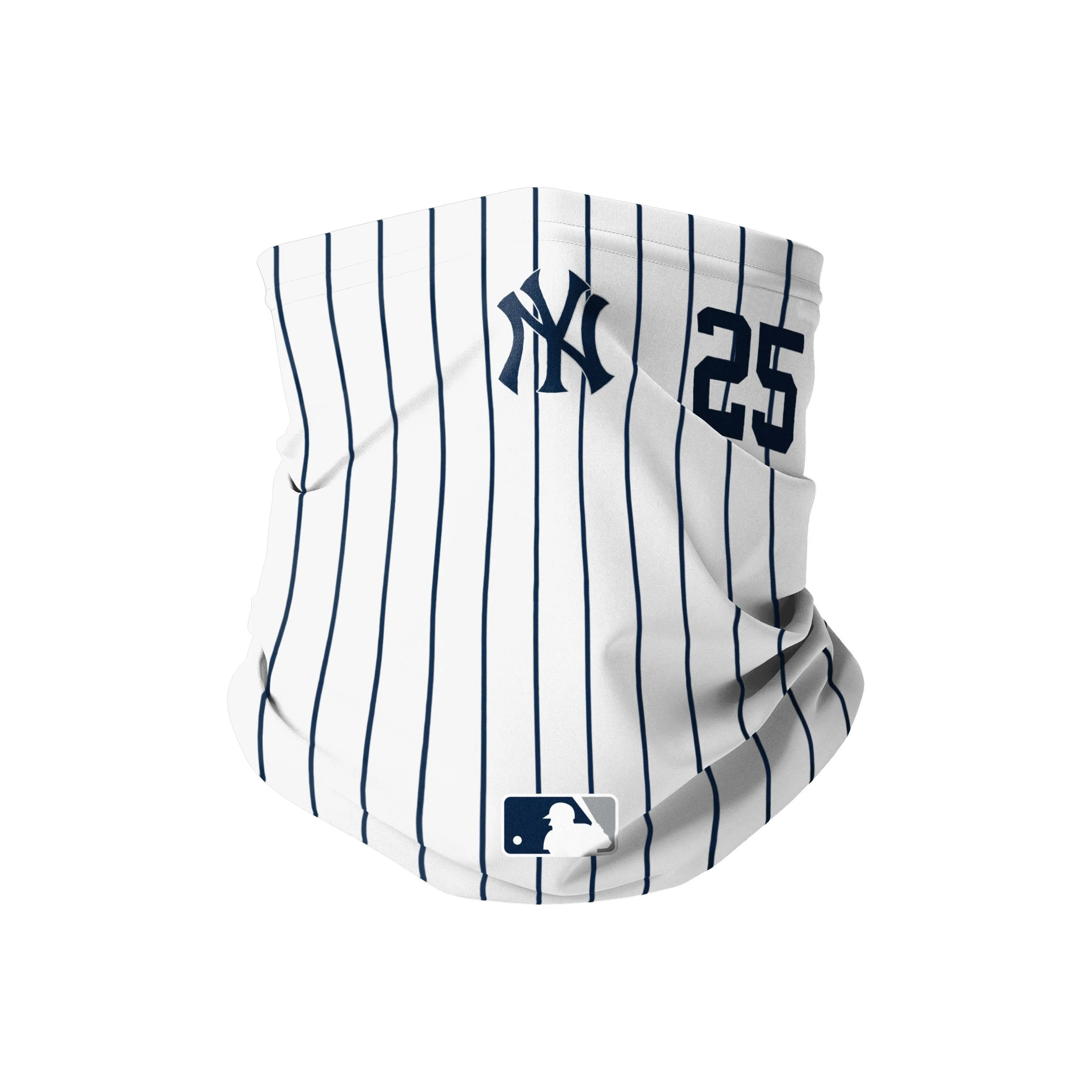 New York Yankees MLB Gleyber Torres On-Field Gameday Pinstripe Stitched Gaiter Scarf