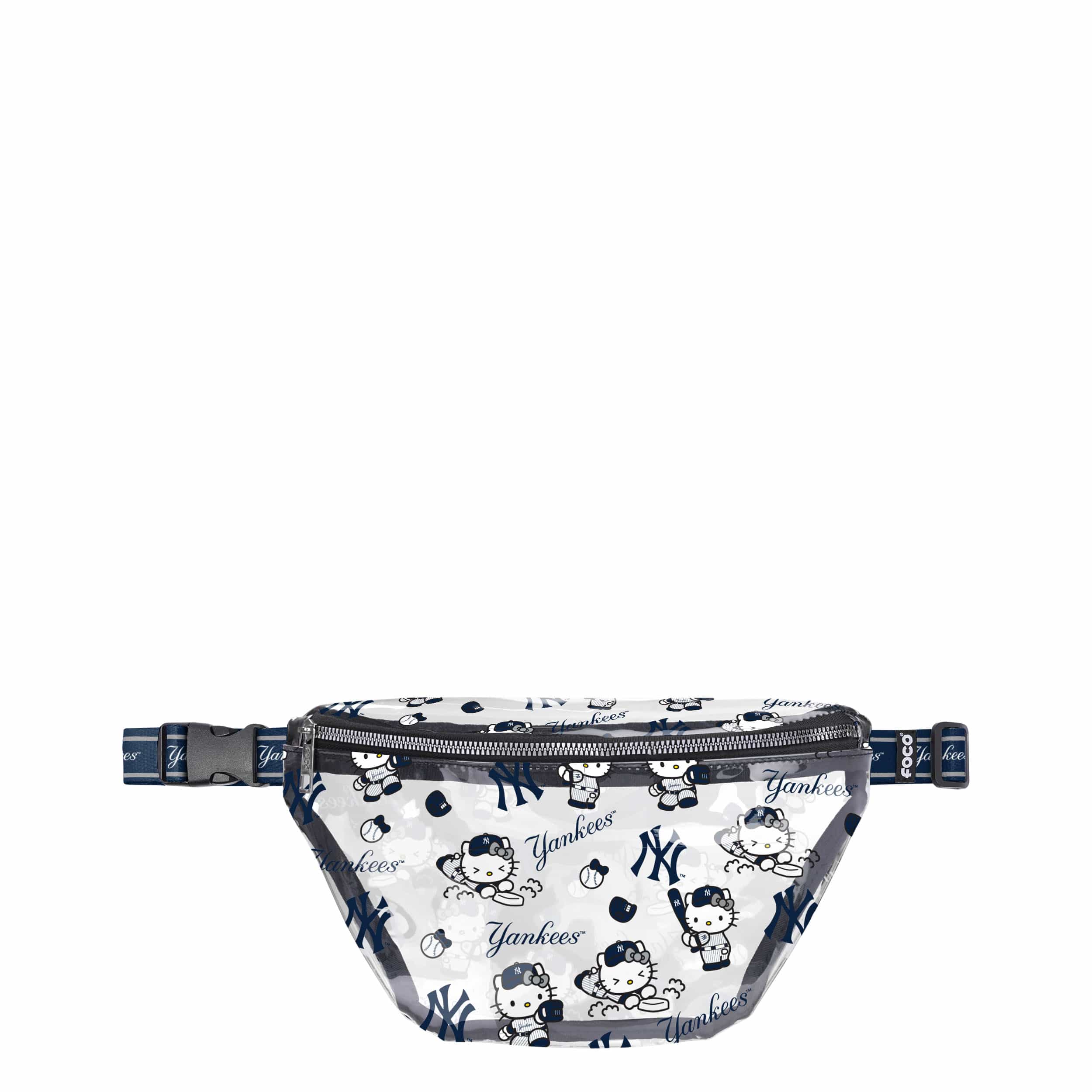 New York Yankees MLB Hello Kitty® Clear Fanny Pack (PREORDER - SHIPS MID JULY)