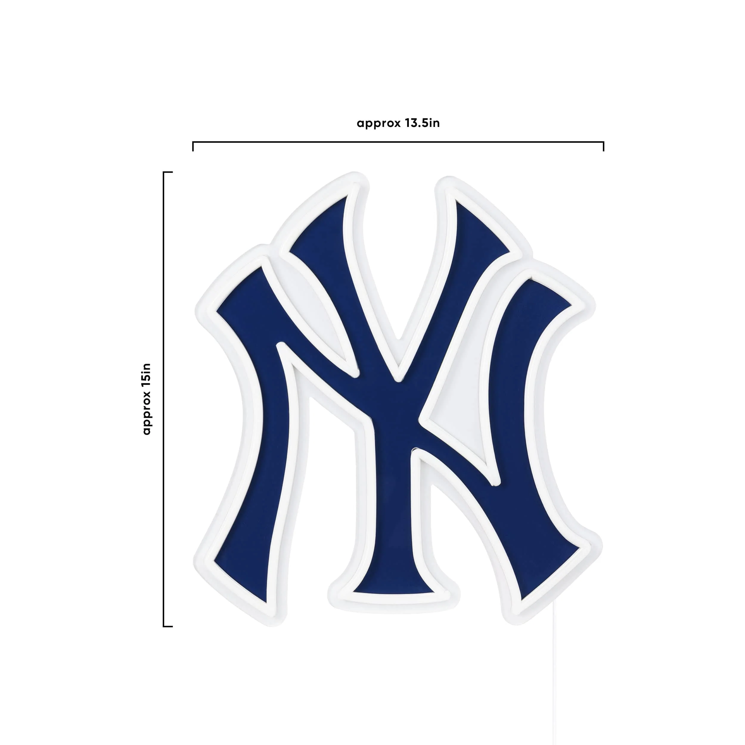 New York Yankees MLB LED Neon Light Up Team Logo Sign - Image 5