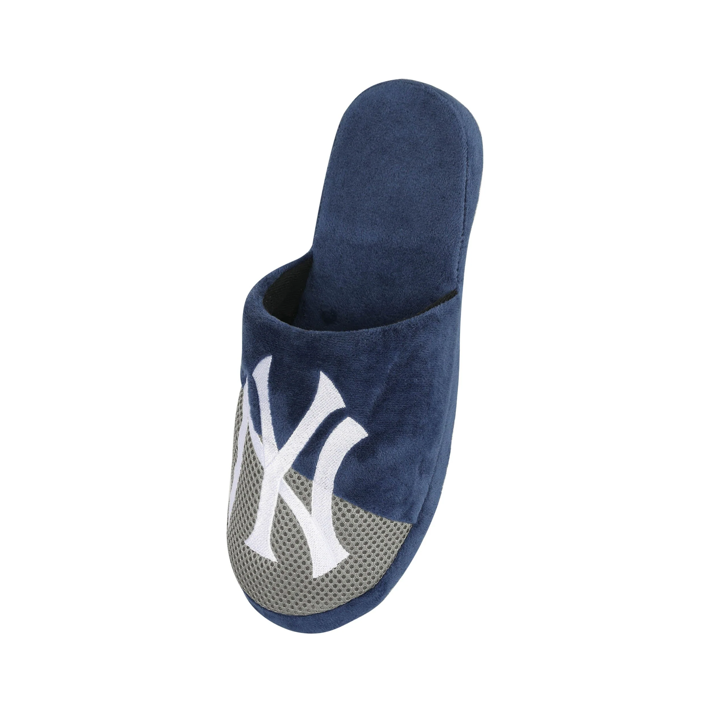 New York Yankees MLB Mens Logo Staycation Slippers - Image 3