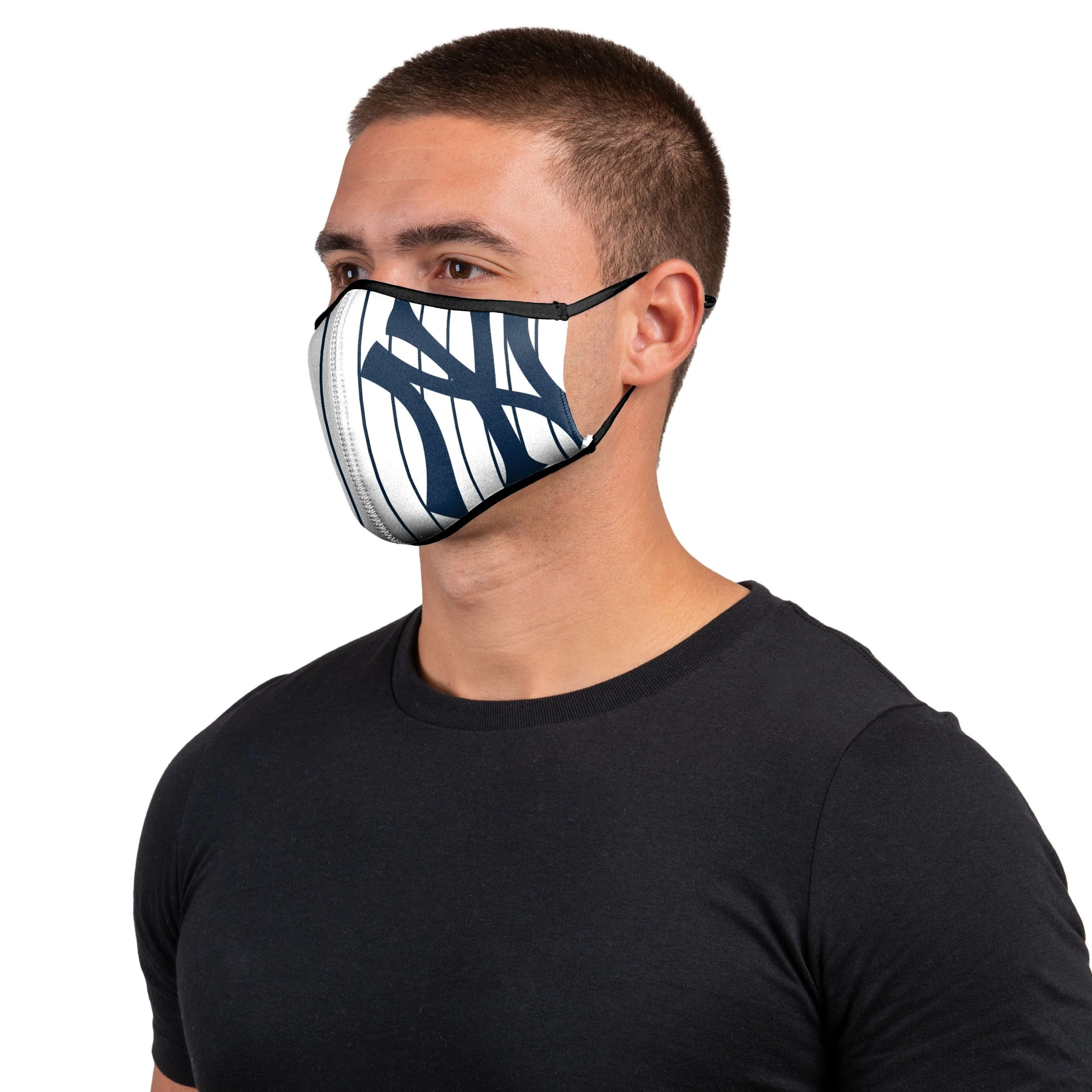 New York Yankees MLB On-Field Adjustable Pinstripe Sport Face Cover - Image 2
