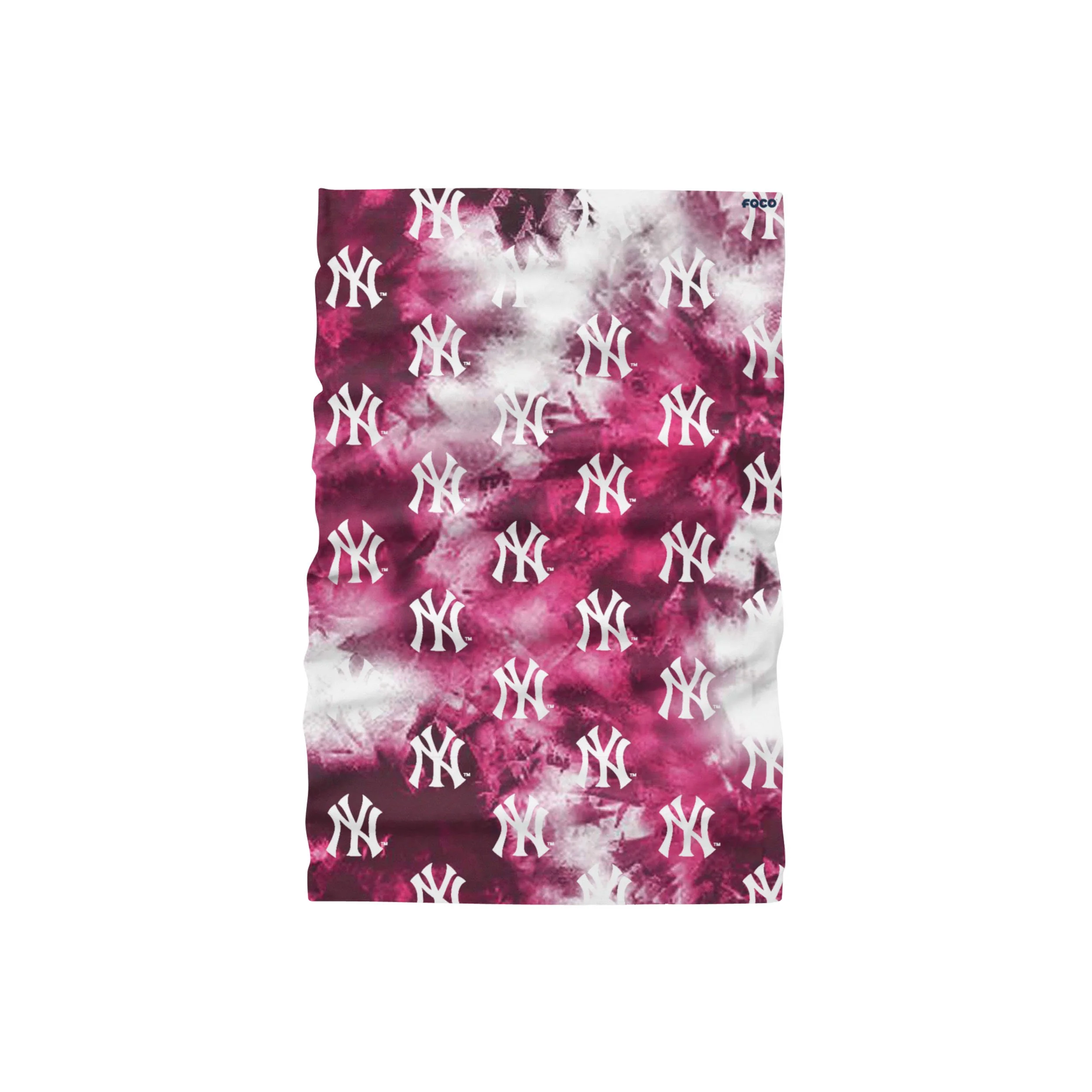 New York Yankees MLB Pink Tie-Dye Gaiter Scarf - Image 2