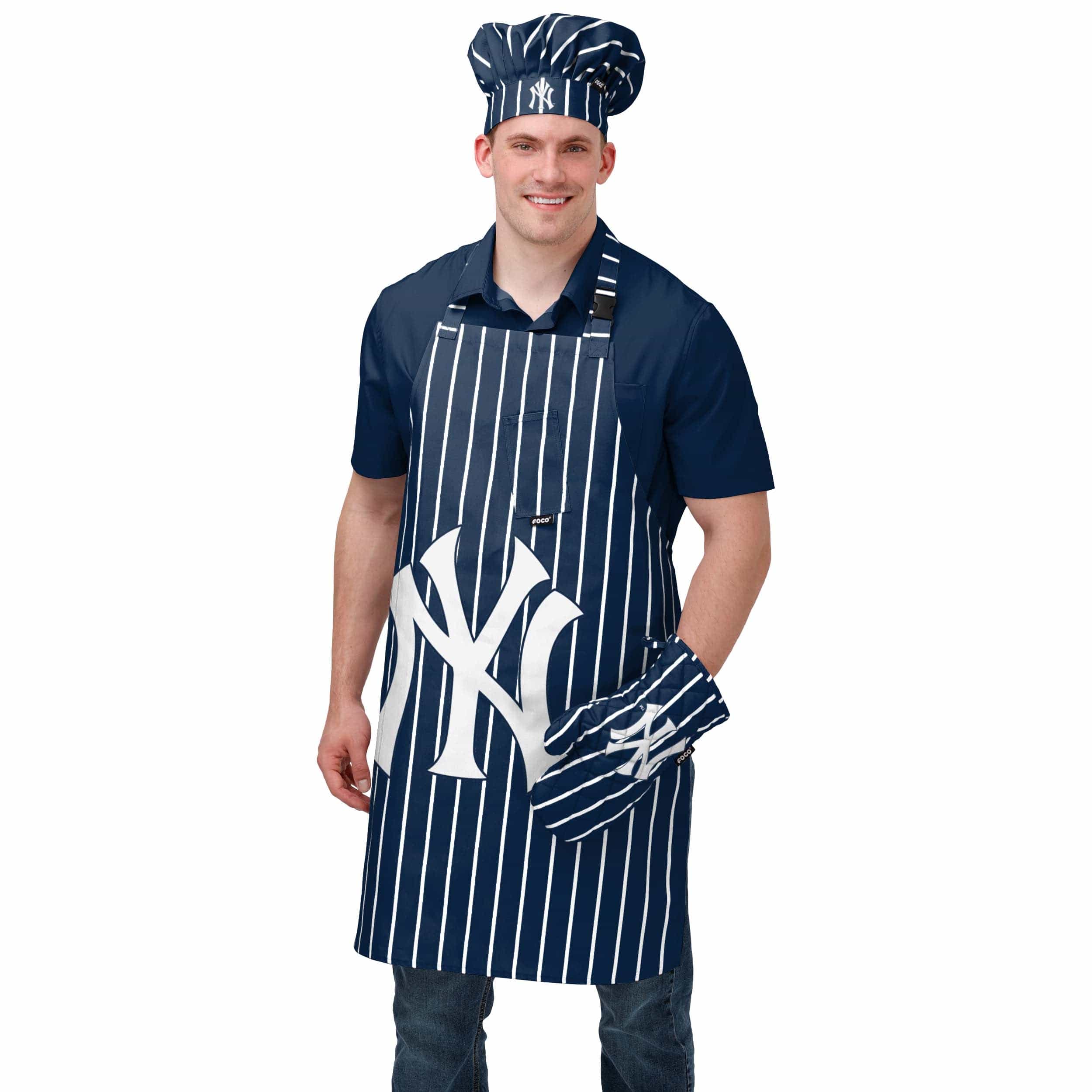 New York Yankees MLB Pinstripe Chef Hat - Image 2