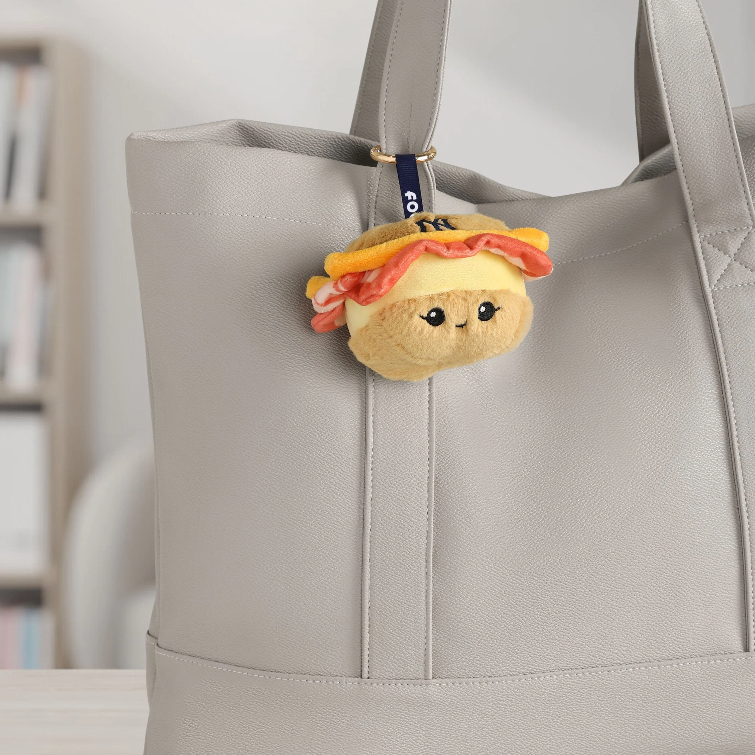 New York Yankees MLB Plush Food Bag Charm Keychain - Image 2