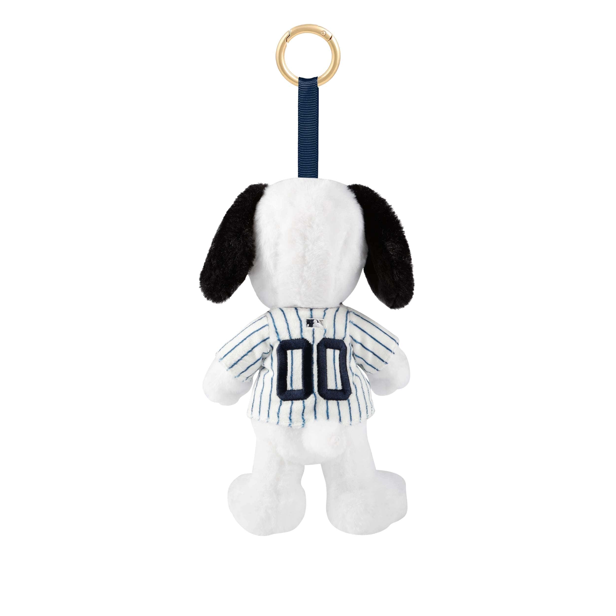 New York Yankees MLB Plush Snoopy Peanuts Bag Charm Keychain - Image 3