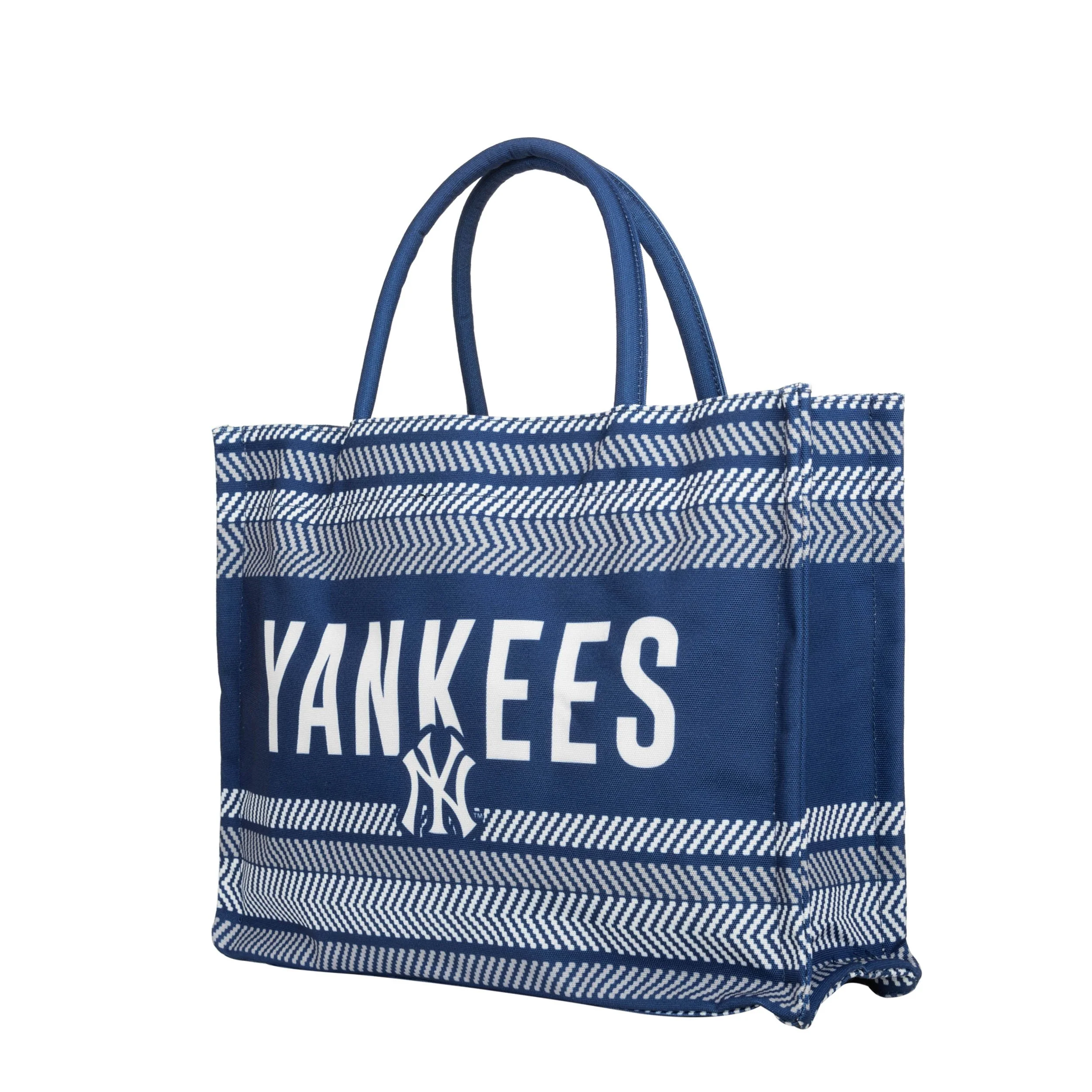 New York Yankees MLB Stitch Pattern Canvas Tote Bag - Image 3