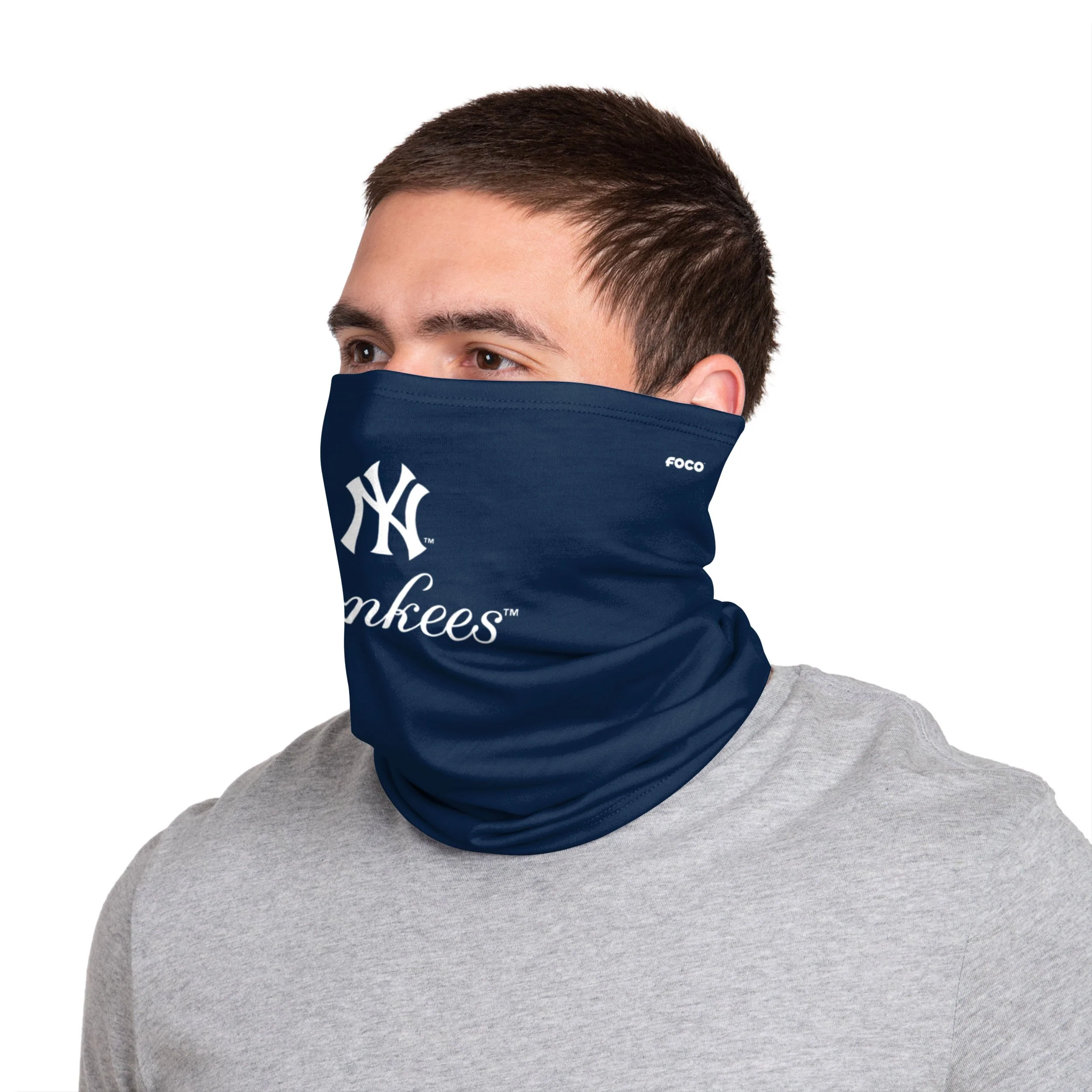 New York Yankees MLB Team Logo Stitched Gaiter Scarf - Image 4