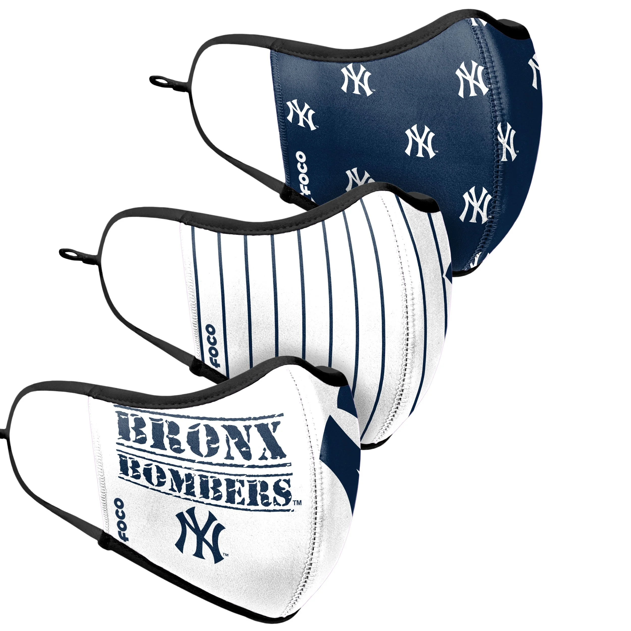 New York Yankees MLB Thematic Sport 3 Pack Face Cover - Image 3