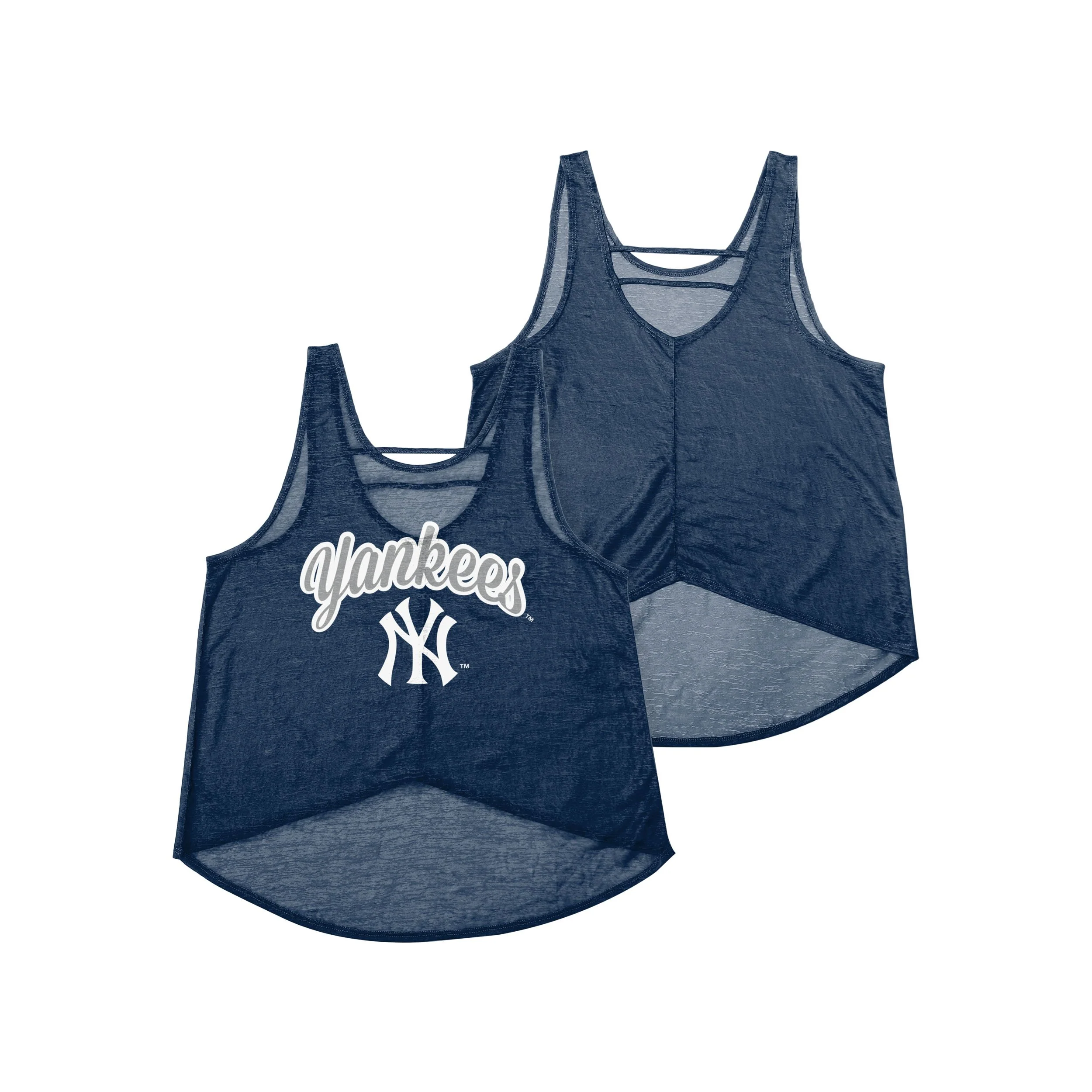 New York Yankees MLB Womens Burn Out Sleeveless Top