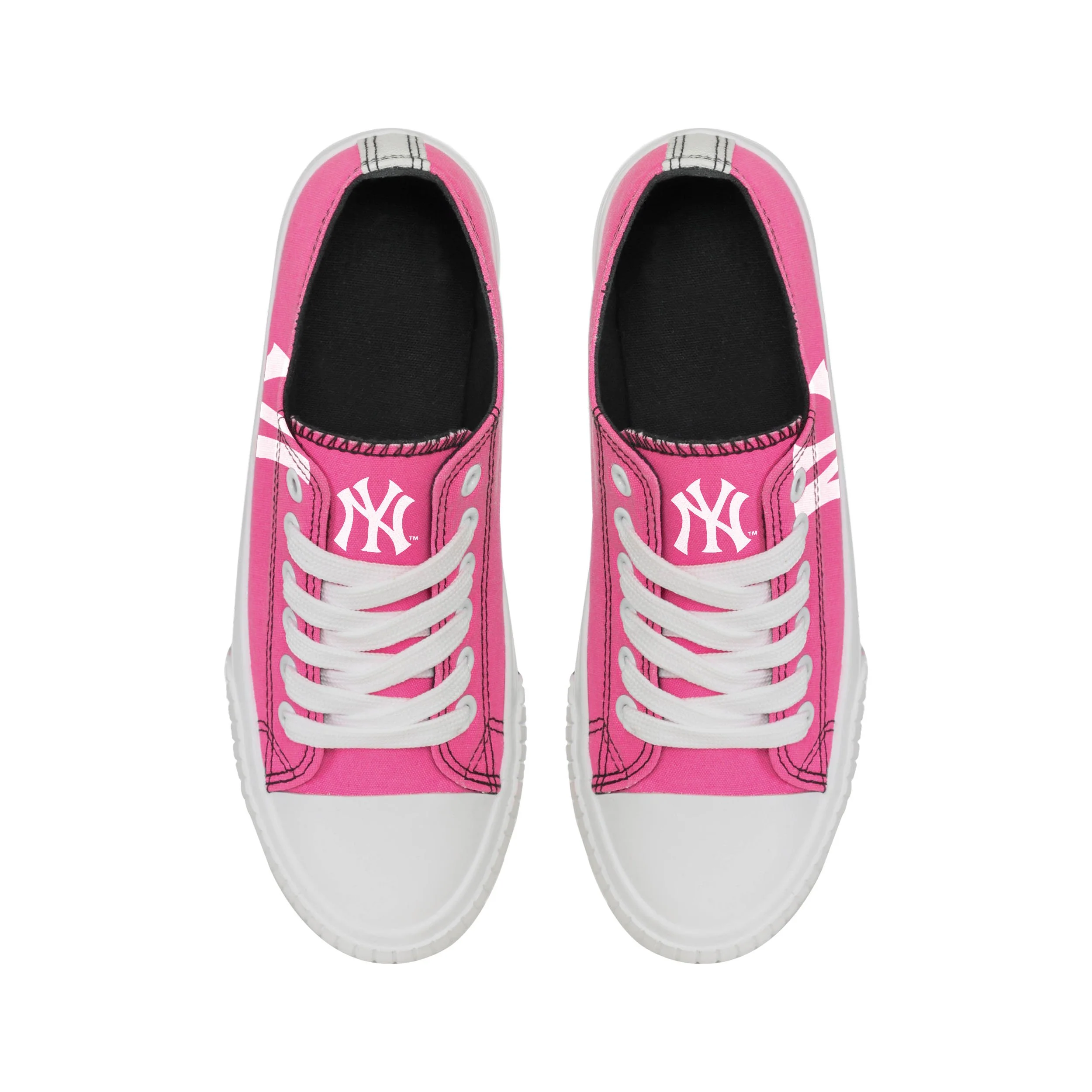 New York Yankees MLB Womens Highlights Low Top Canvas Shoe - Image 4