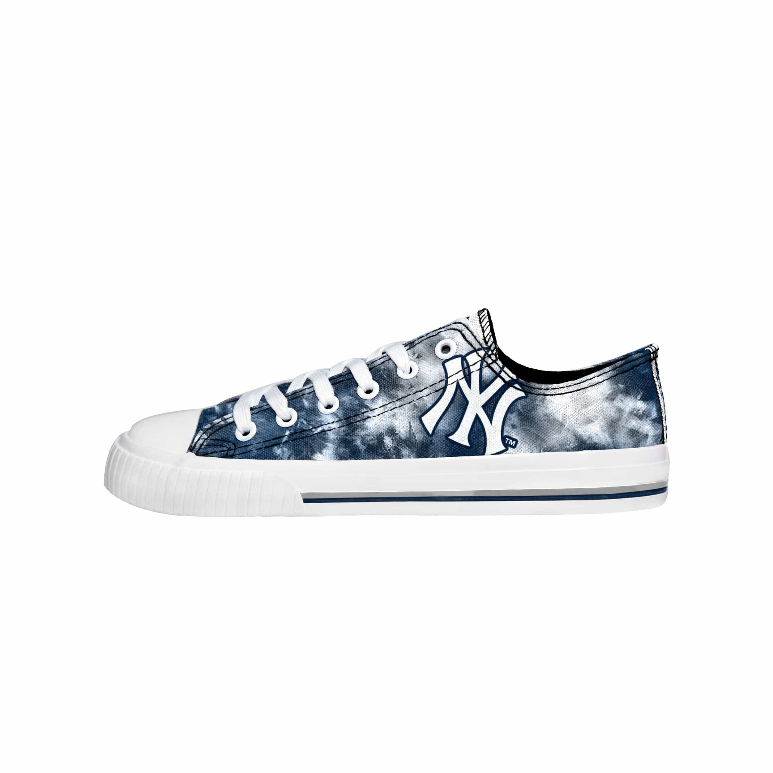 New York Yankees MLB Womens Low Top Tie-Dye Canvas Shoe - Image 2