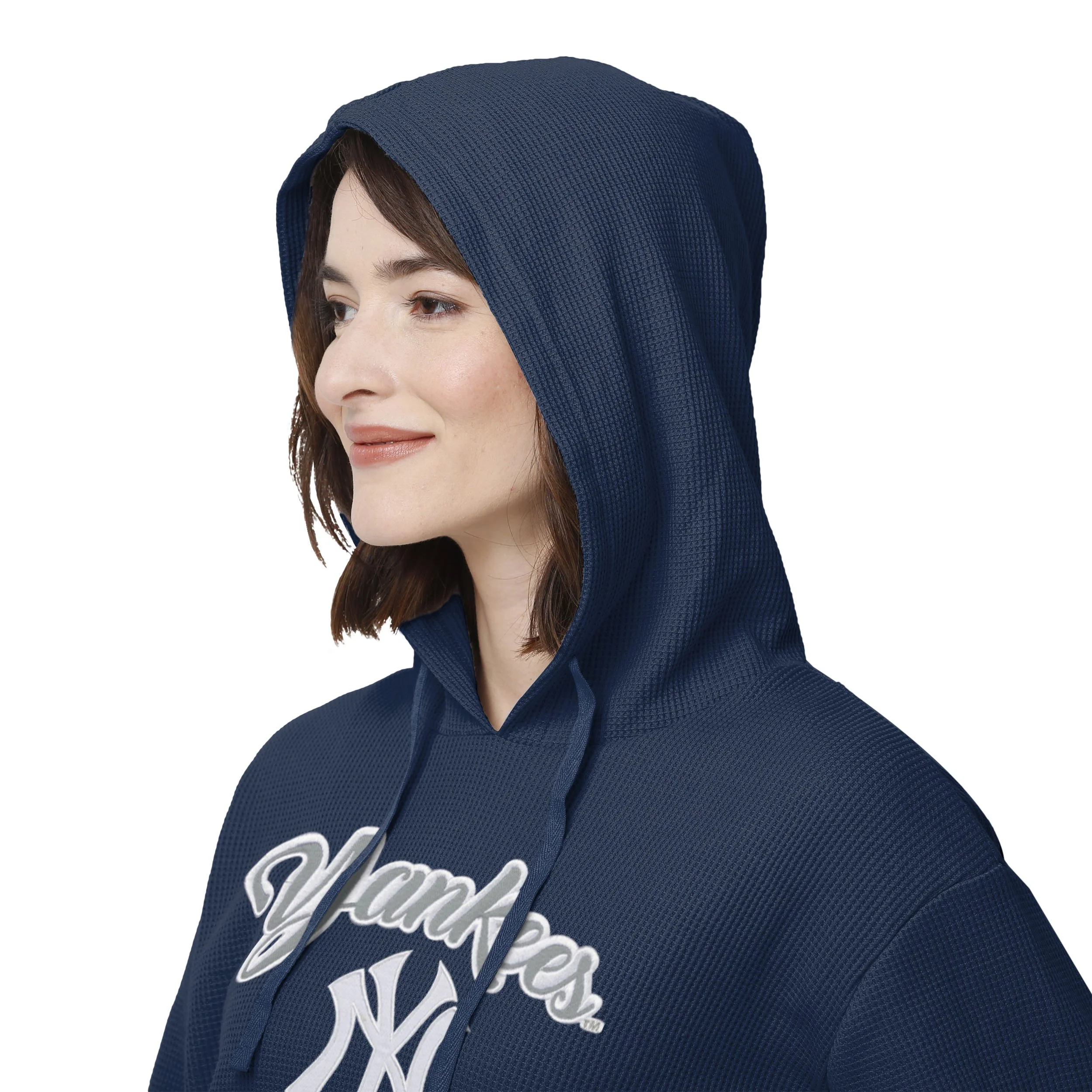 New York Yankees MLB Womens Waffle Lounge Sweater - Image 5