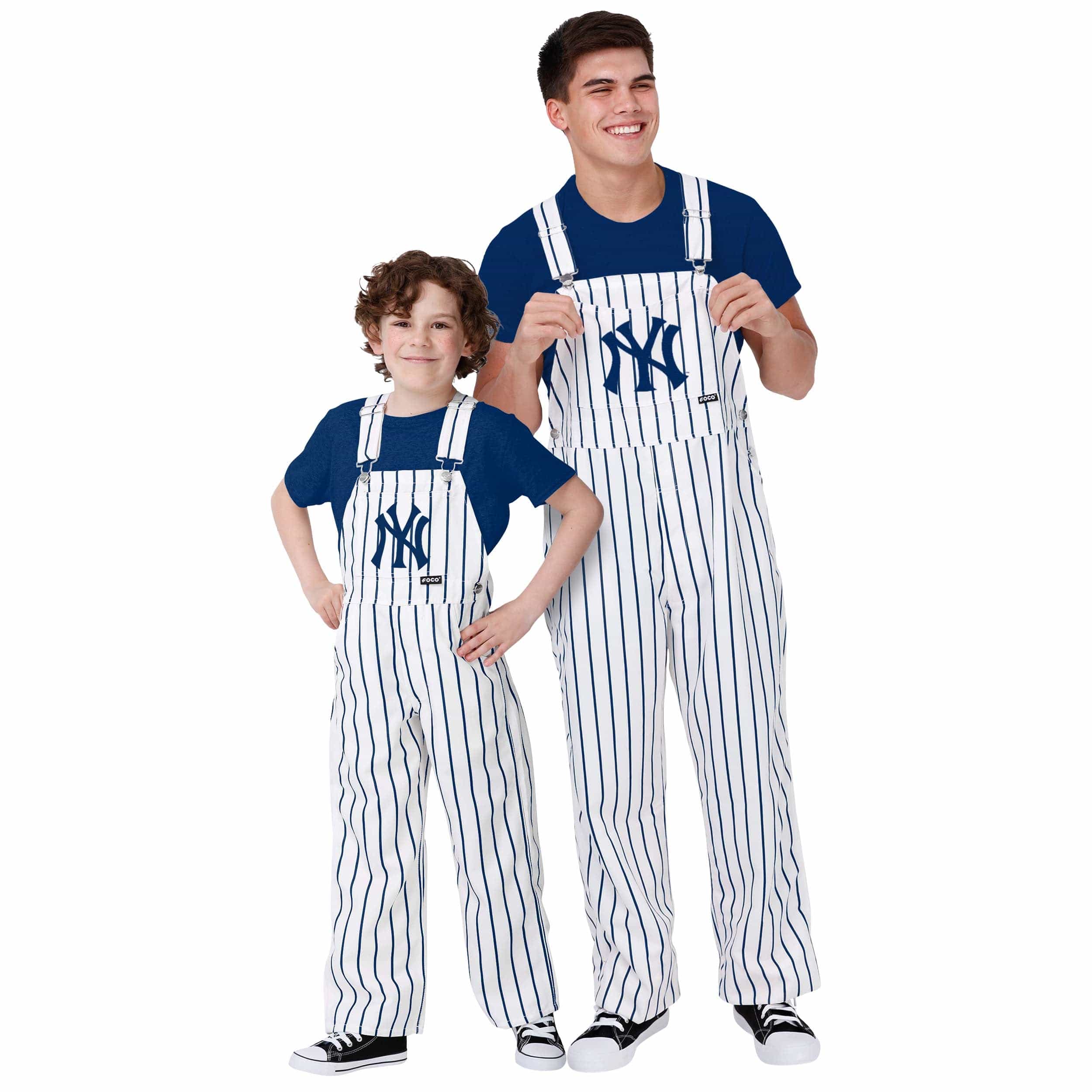 New York Yankees MLB Youth Pinstripe Bib Overalls - Image 3
