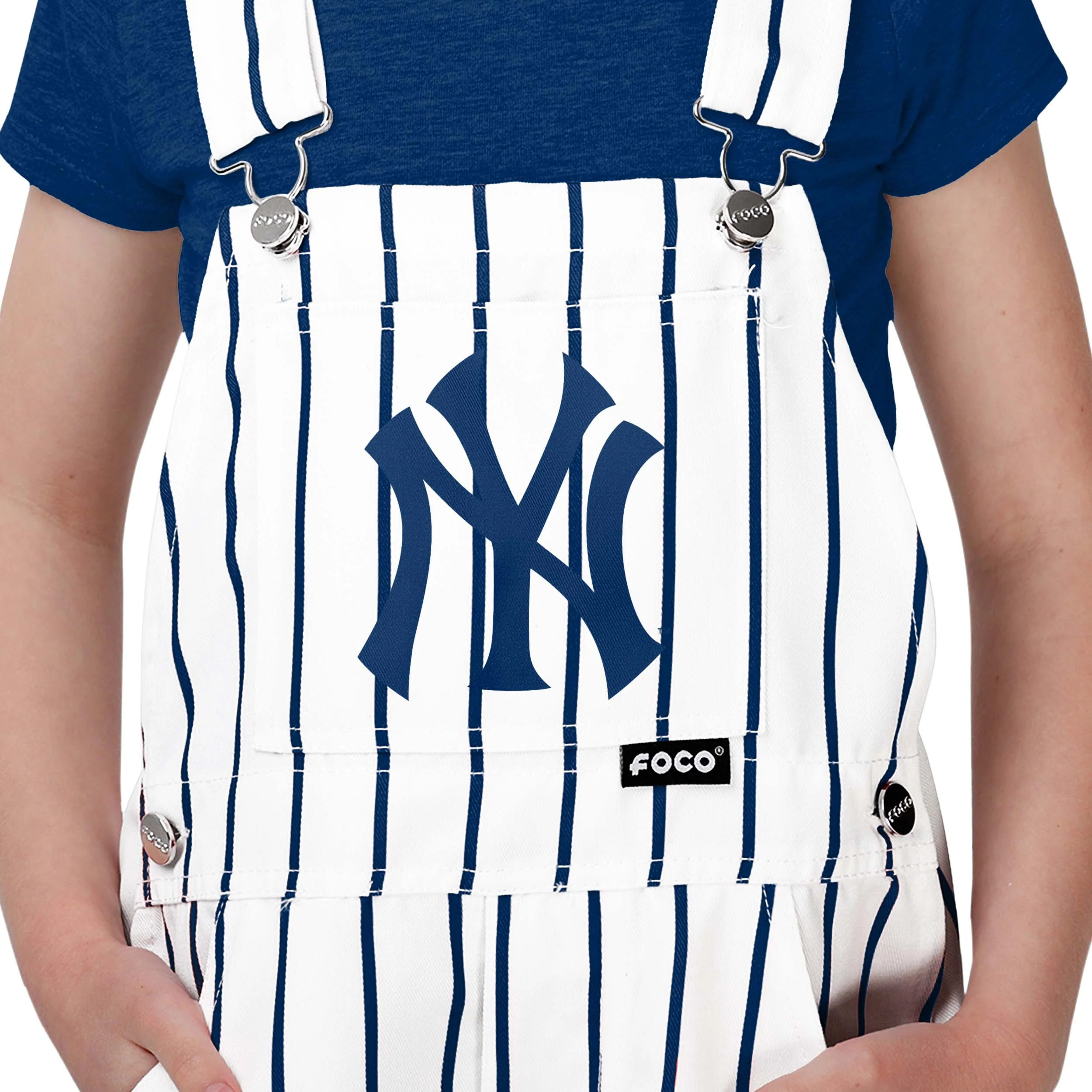 New York Yankees MLB Youth Pinstripe Bib Overalls - Image 4