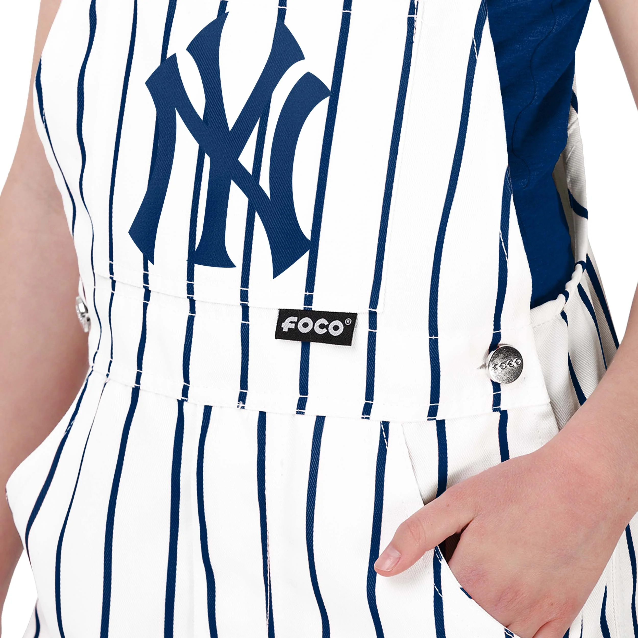 New York Yankees MLB Youth Pinstripe Bib Overalls - Image 5