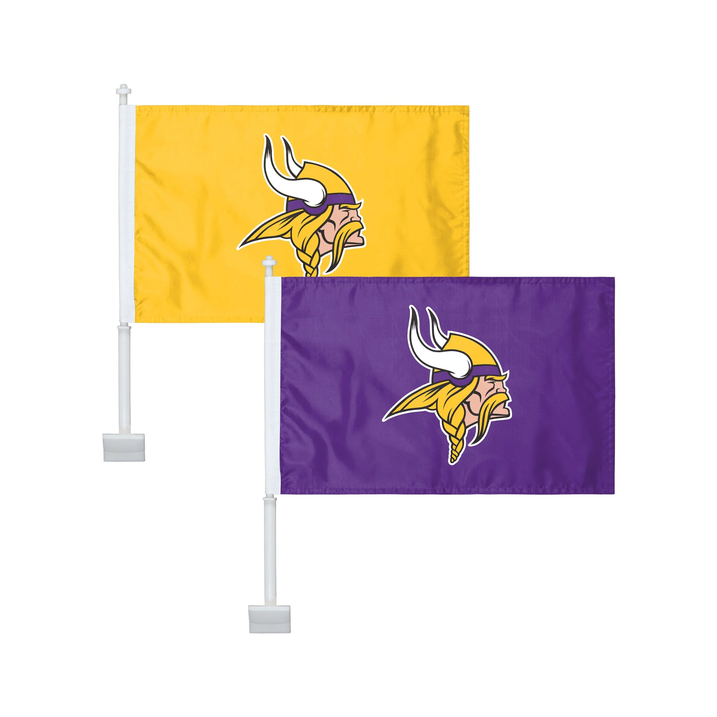 NFL 2 Pack Solid Car Flag - Select Your Team! - Image 19