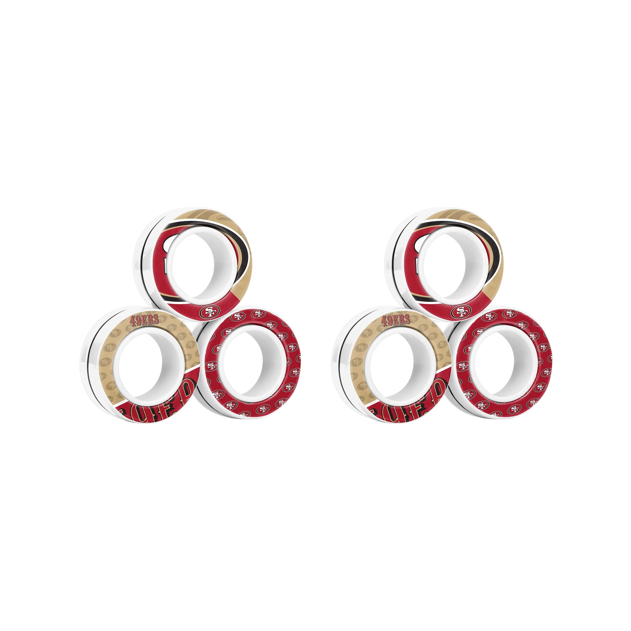 NFL 6 Pack Magnetic Finger Rings - Select Your Team! - Image 14